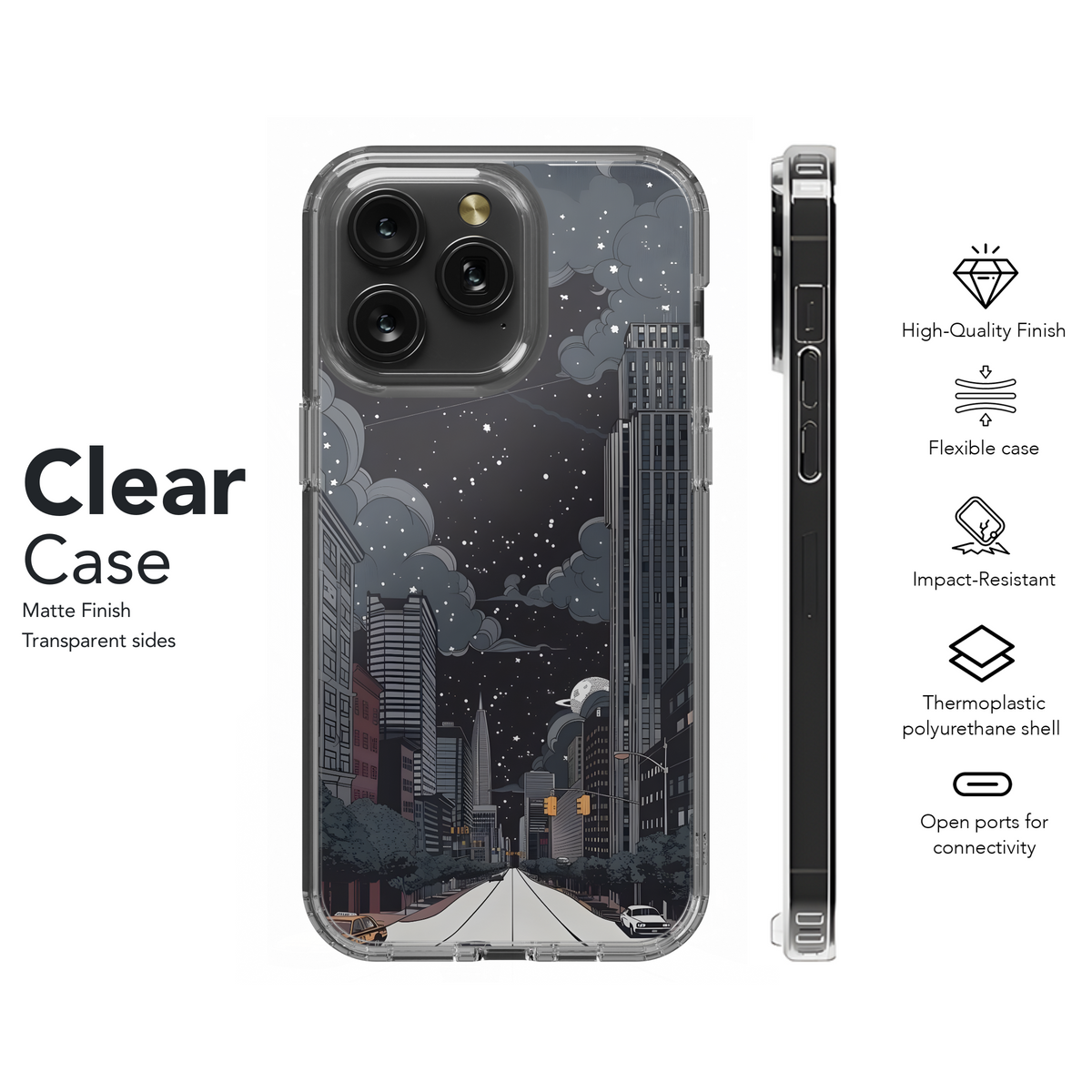 Cosmic Cityscape
 Phone Case iPhone Samsung Cover Pixel 4277 - Image 8