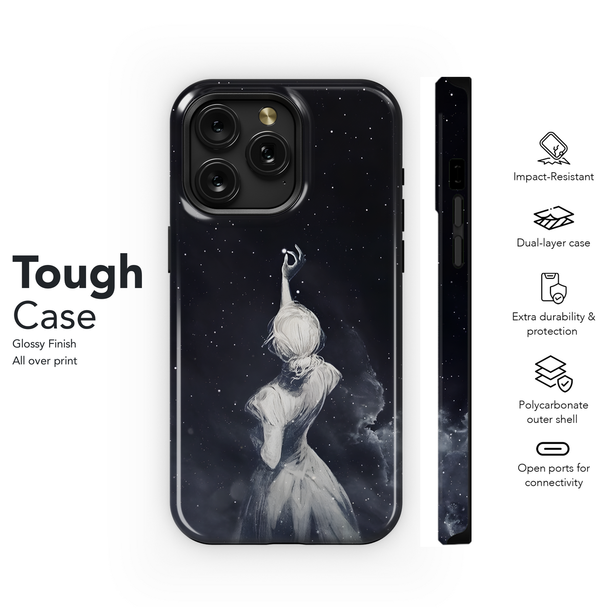 Cosmic Dreamscape Girl
 Phone Case iPhone Samsung Cover Pixel 3995 - Image 6