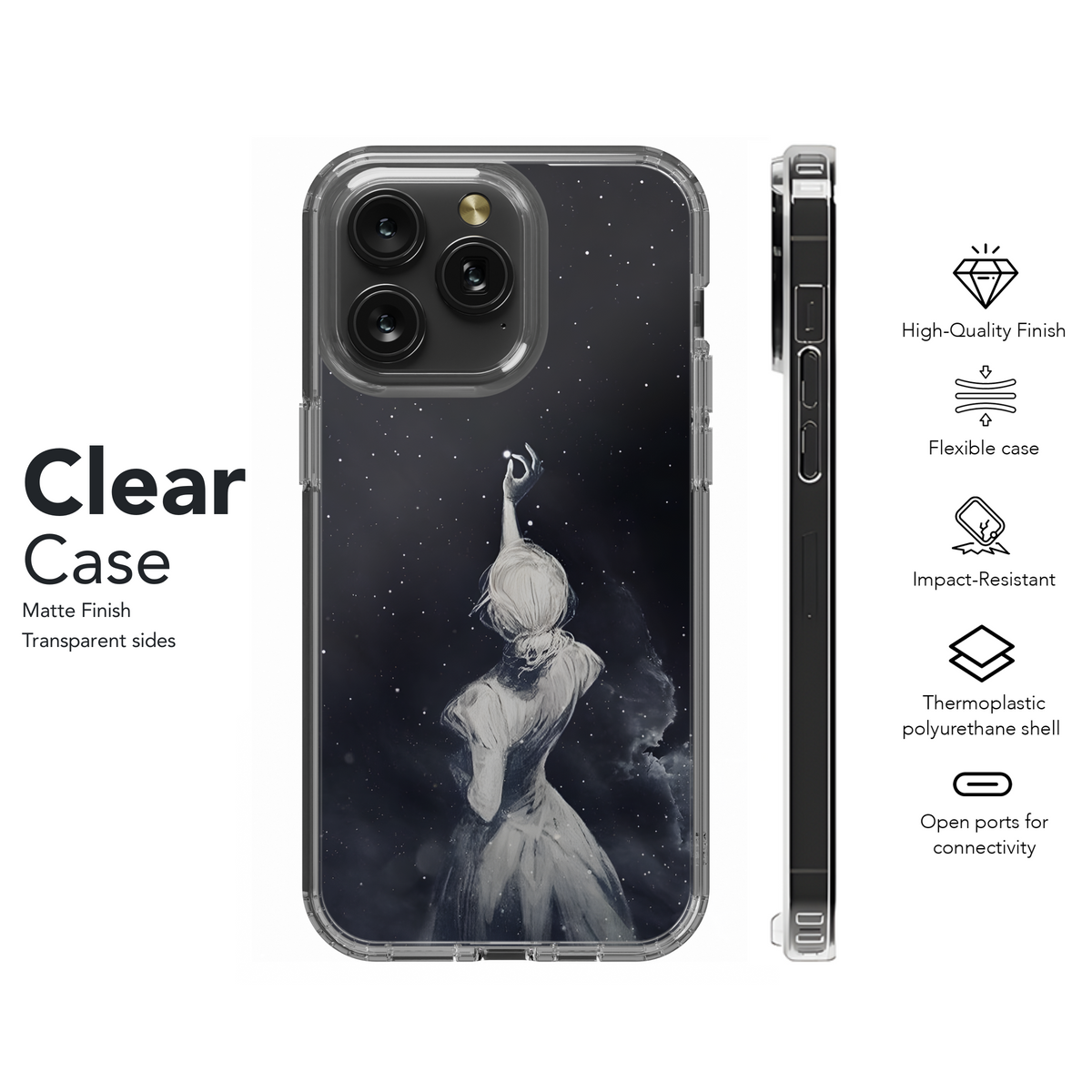 Cosmic Dreamscape Girl
 Phone Case iPhone Samsung Cover Pixel 3995 - Image 8