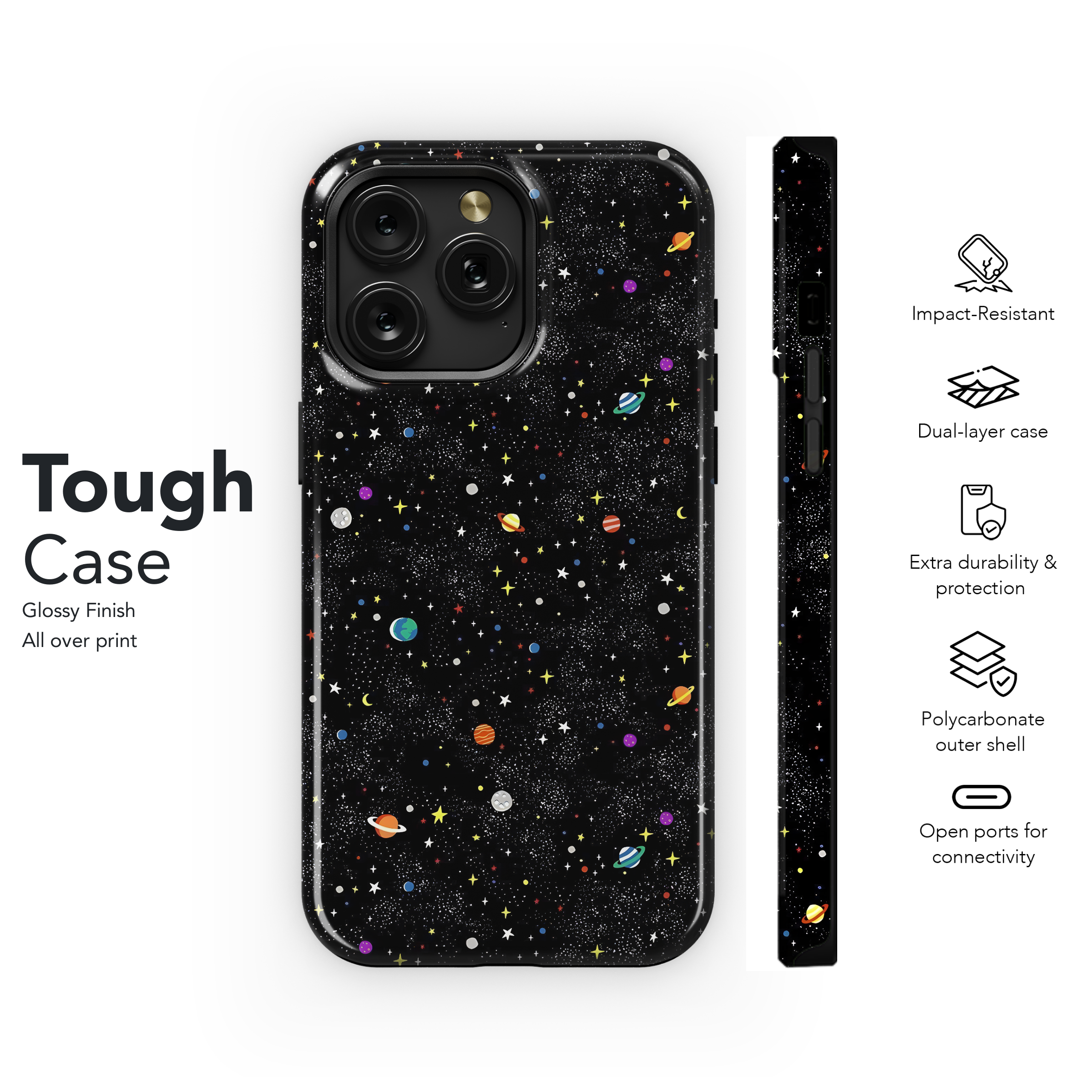 Cosmic Galaxy Pattern
 Phone Case iPhone Samsung Cover Pixel 4419 - Image 6