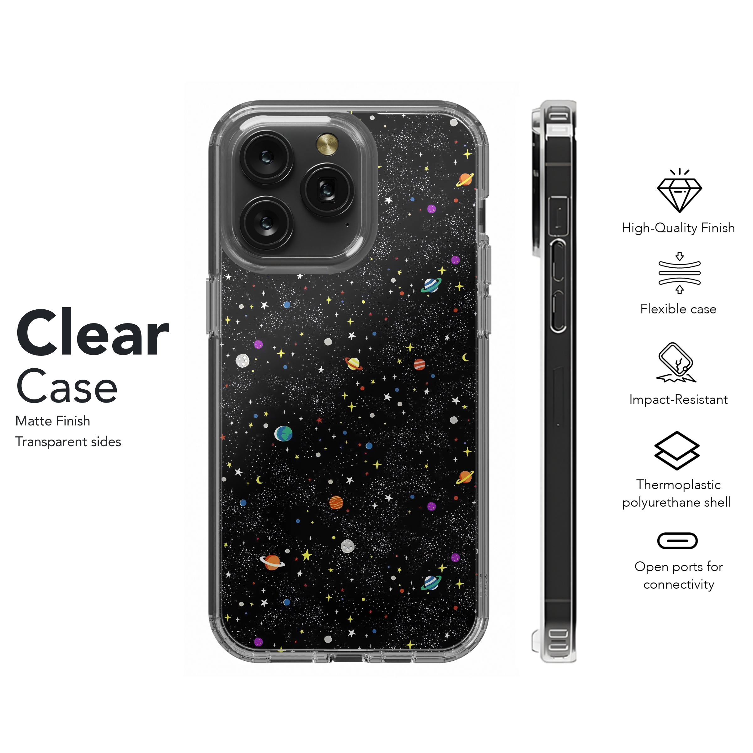 Cosmic Galaxy Pattern
 Phone Case iPhone Samsung Cover Pixel 4419 - Image 8