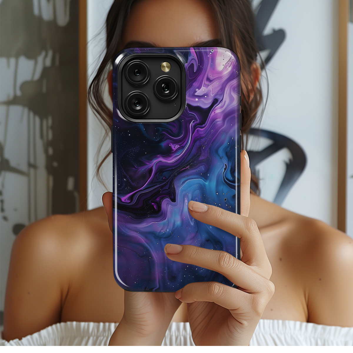 Cosmic Galaxy Swirl
 Phone Case iPhone Samsung Cover Pixel 4290 - Image 2