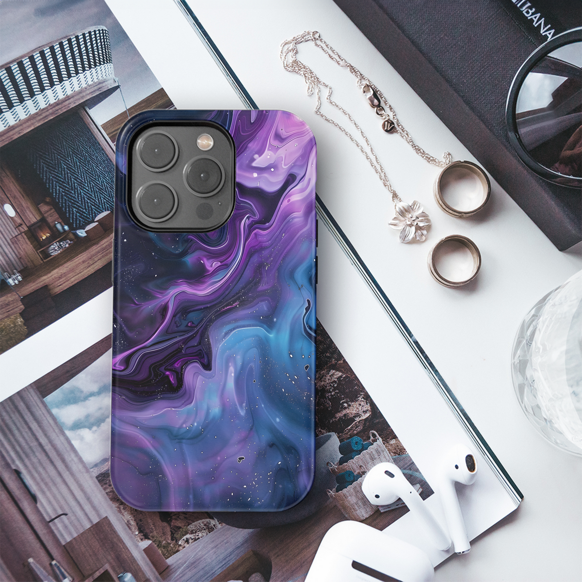 Cosmic Galaxy Swirl
 Phone Case iPhone Samsung Cover Pixel 4290 - Image 3