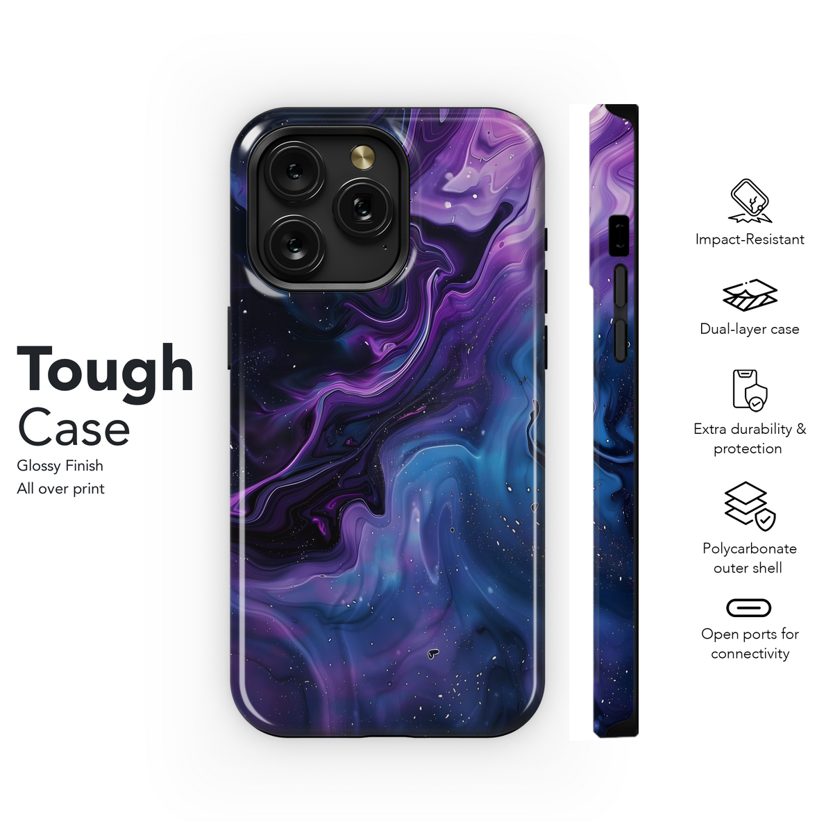 Cosmic Galaxy Swirl
 Phone Case iPhone Samsung Cover Pixel 4290 - Image 6