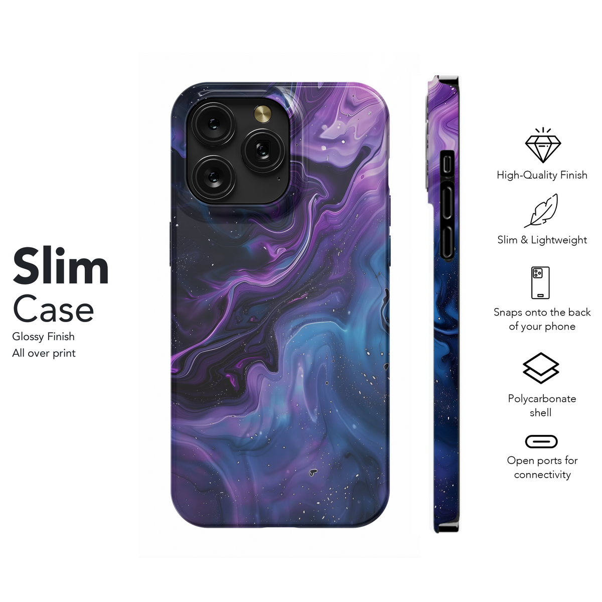 Cosmic Galaxy Swirl
 Phone Case iPhone Samsung Cover Pixel 4290 - Image 7