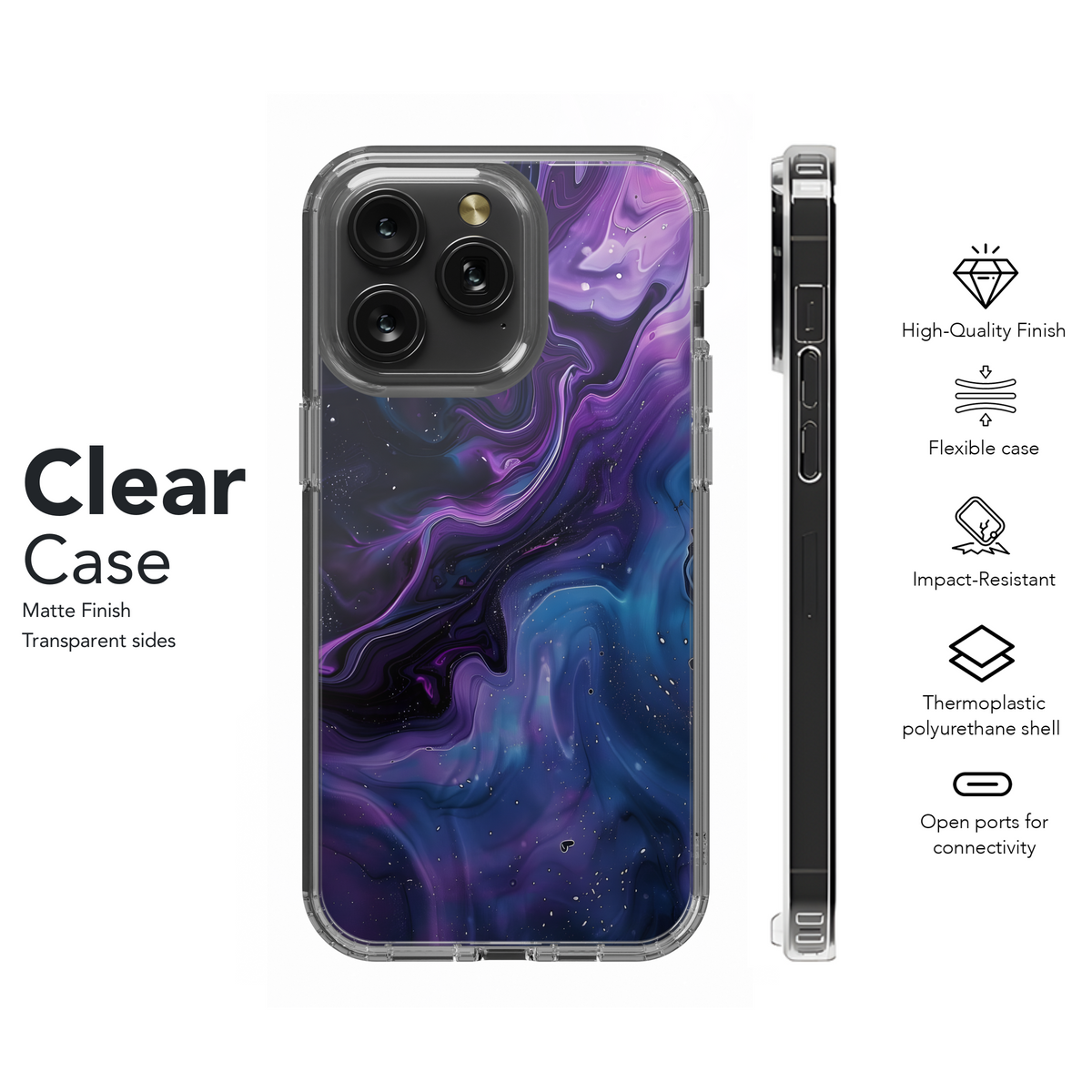 Cosmic Galaxy Swirl
 Phone Case iPhone Samsung Cover Pixel 4290 - Image 8