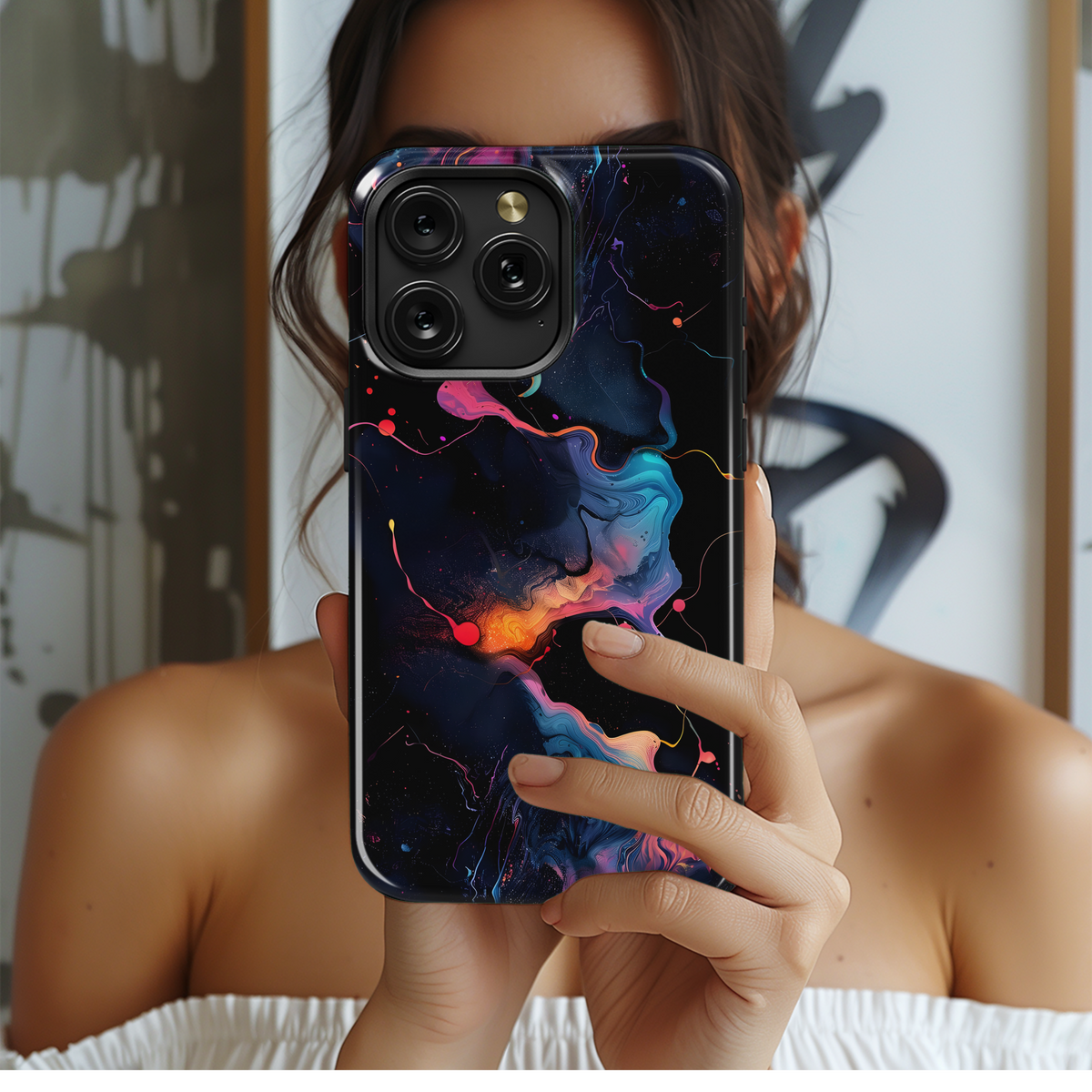 Cosmic Ink Scape
 Phone Case iPhone Samsung Cover Pixel 4289 - Image 2