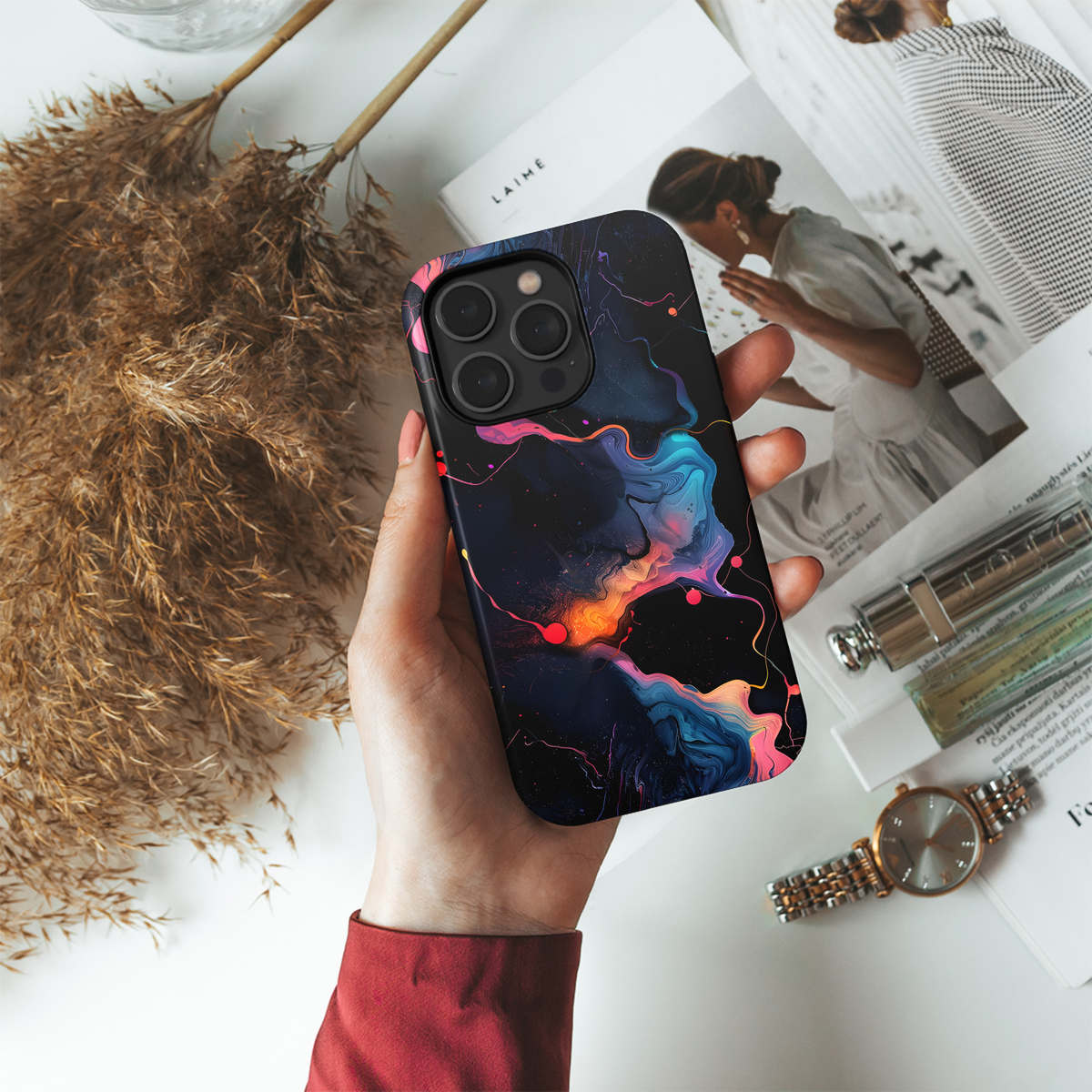 Cosmic Ink Scape
 Phone Case iPhone Samsung Cover Pixel 4289 - Image 4