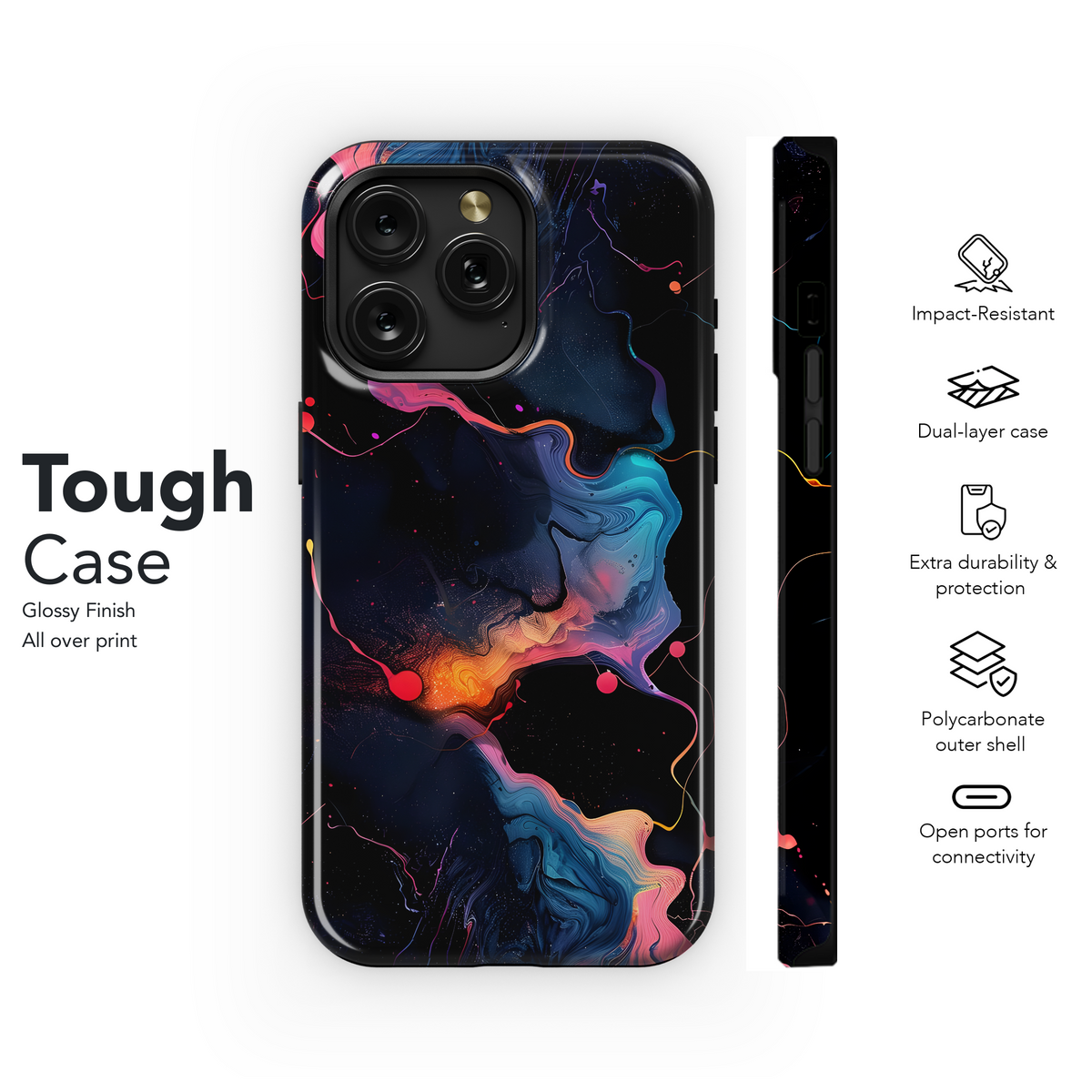 Cosmic Ink Scape
 Phone Case iPhone Samsung Cover Pixel 4289 - Image 6