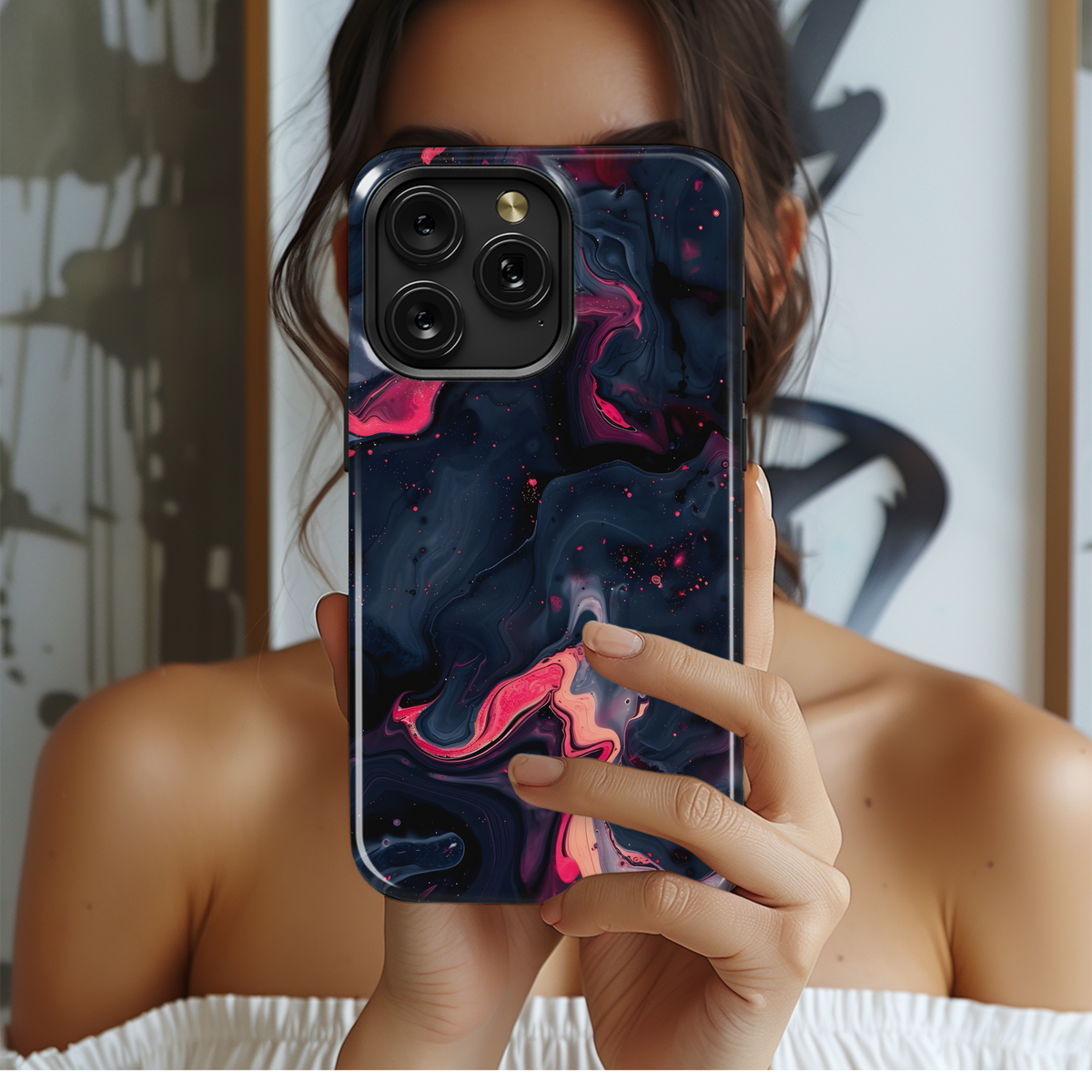 Cosmic Ink Swirl
 Phone Case iPhone Samsung Cover Pixel 4293 - Image 2