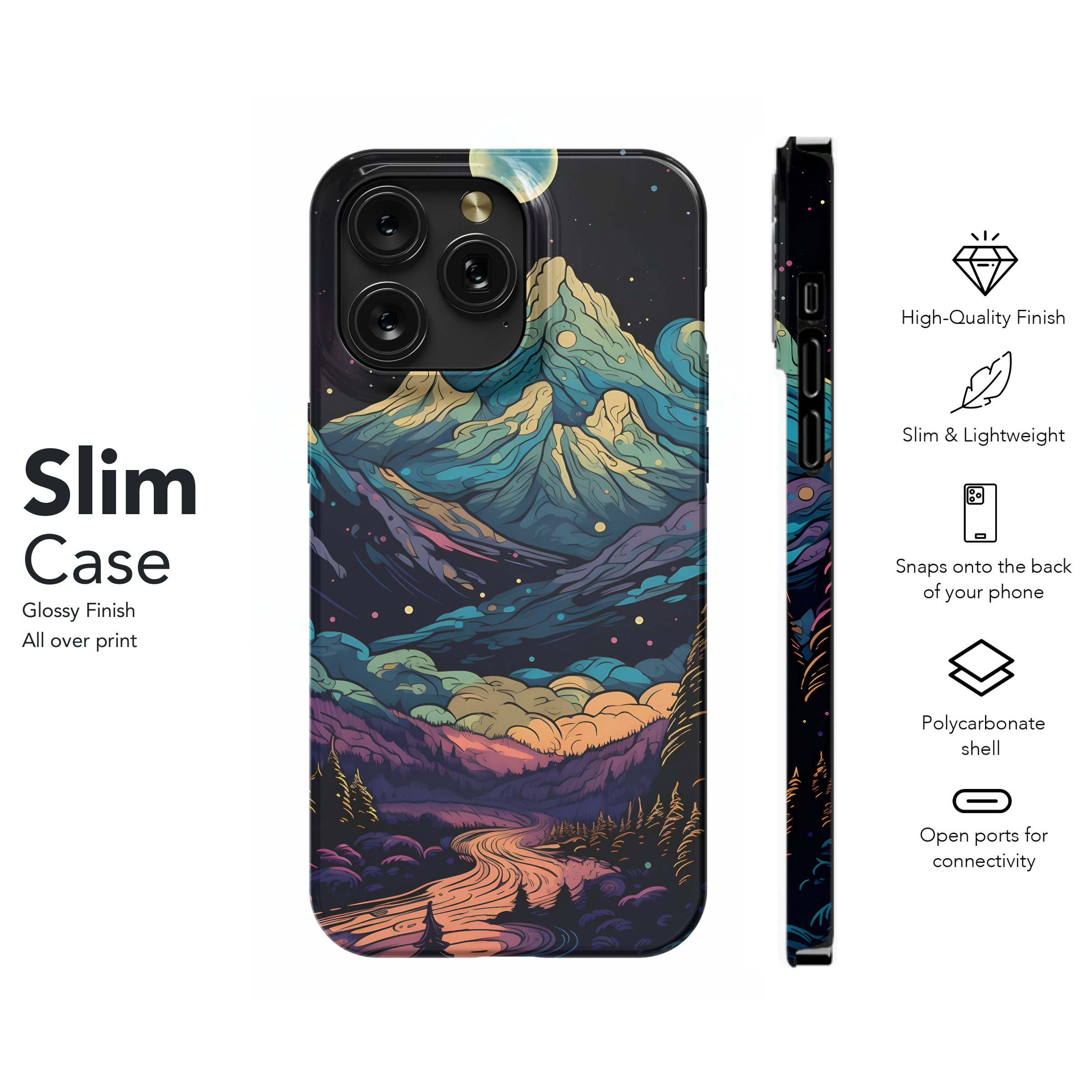 Cosmic Mountain River
 Phone Case iPhone Samsung Cover Pixel 4434 - Image 7