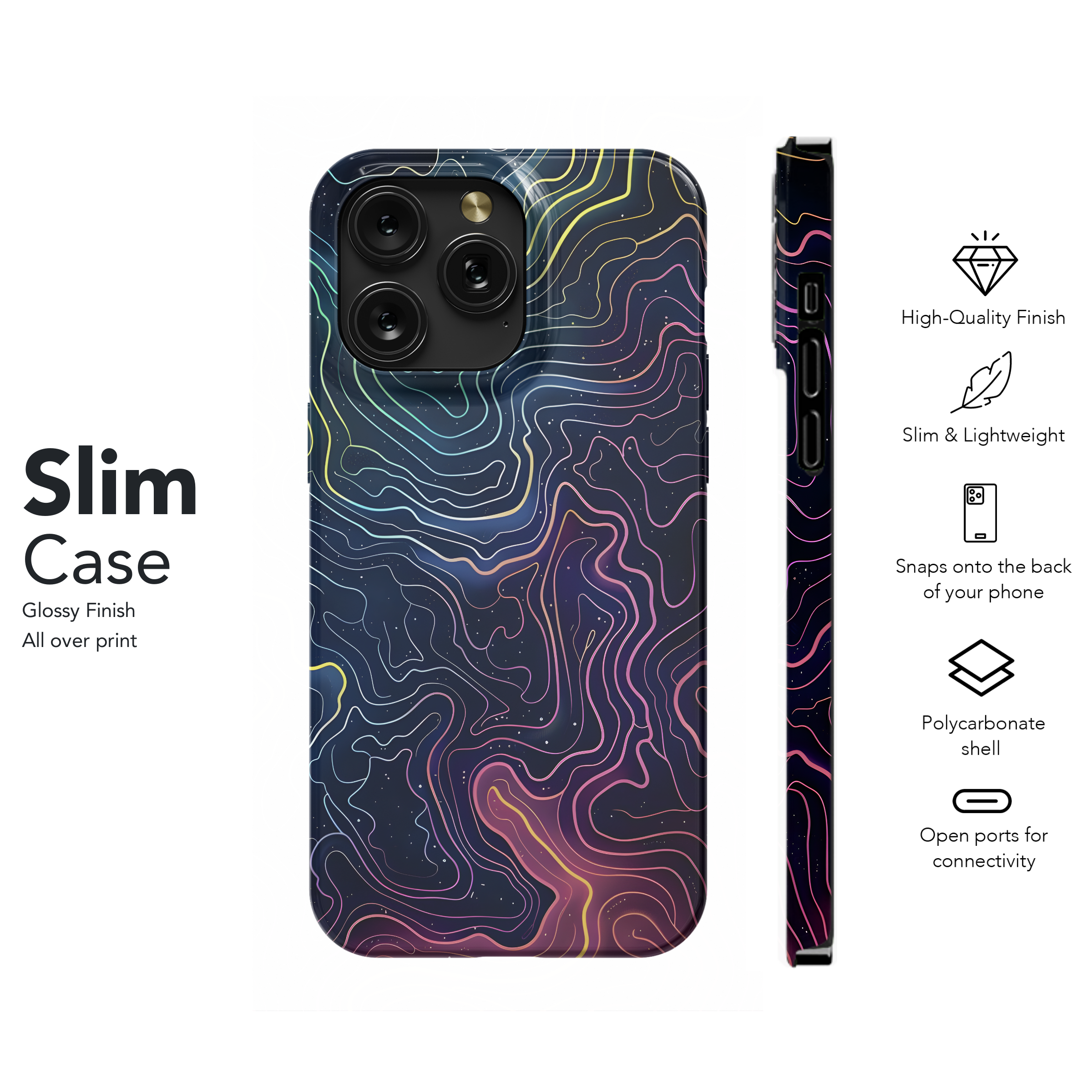 Cosmic Nebula Lines
 Phone Case iPhone Samsung Cover Pixel 4469 - Image 7