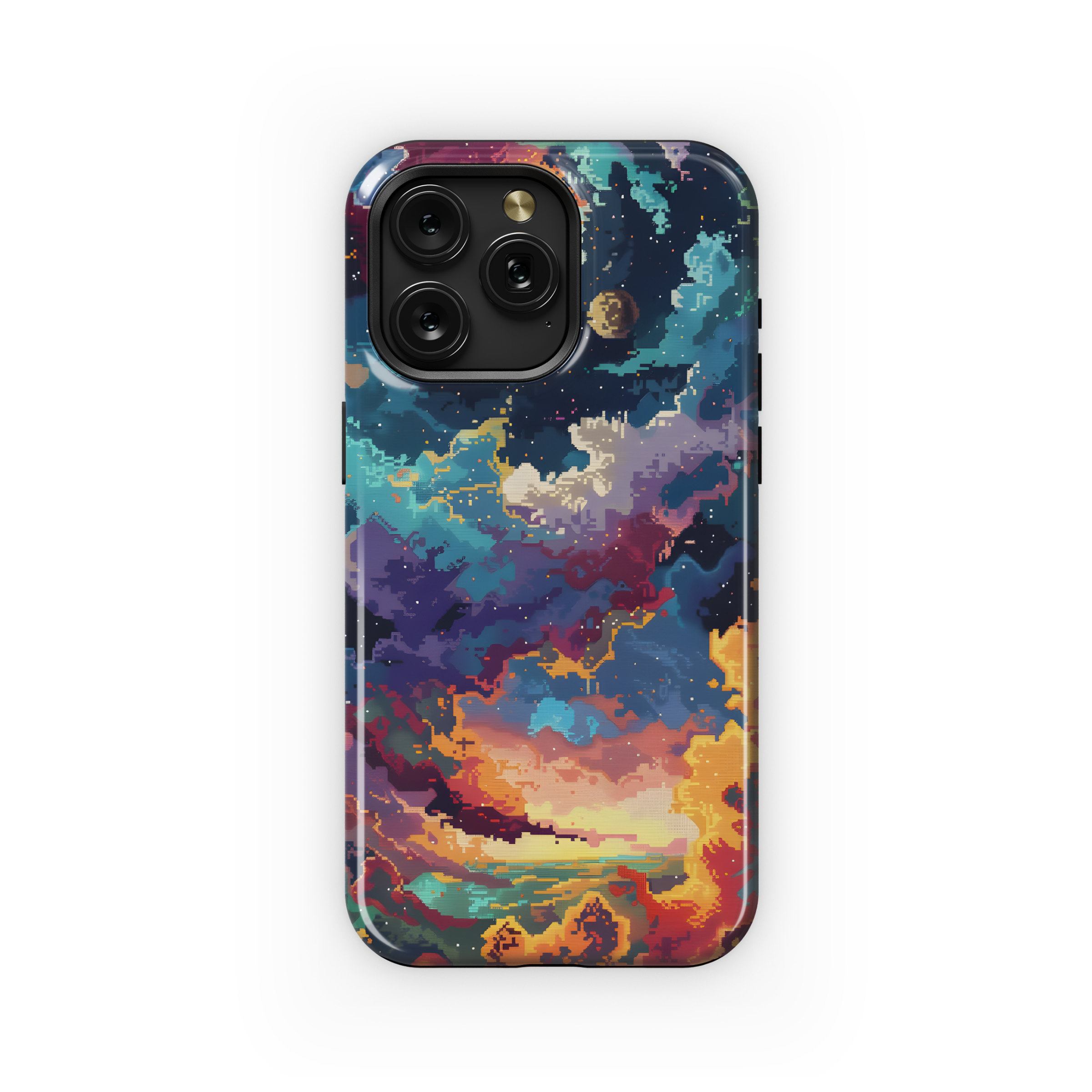 Cosmic Pixel Sunset
 Phone Case iPhone Samsung Cover Pixel 4420 - Image 1