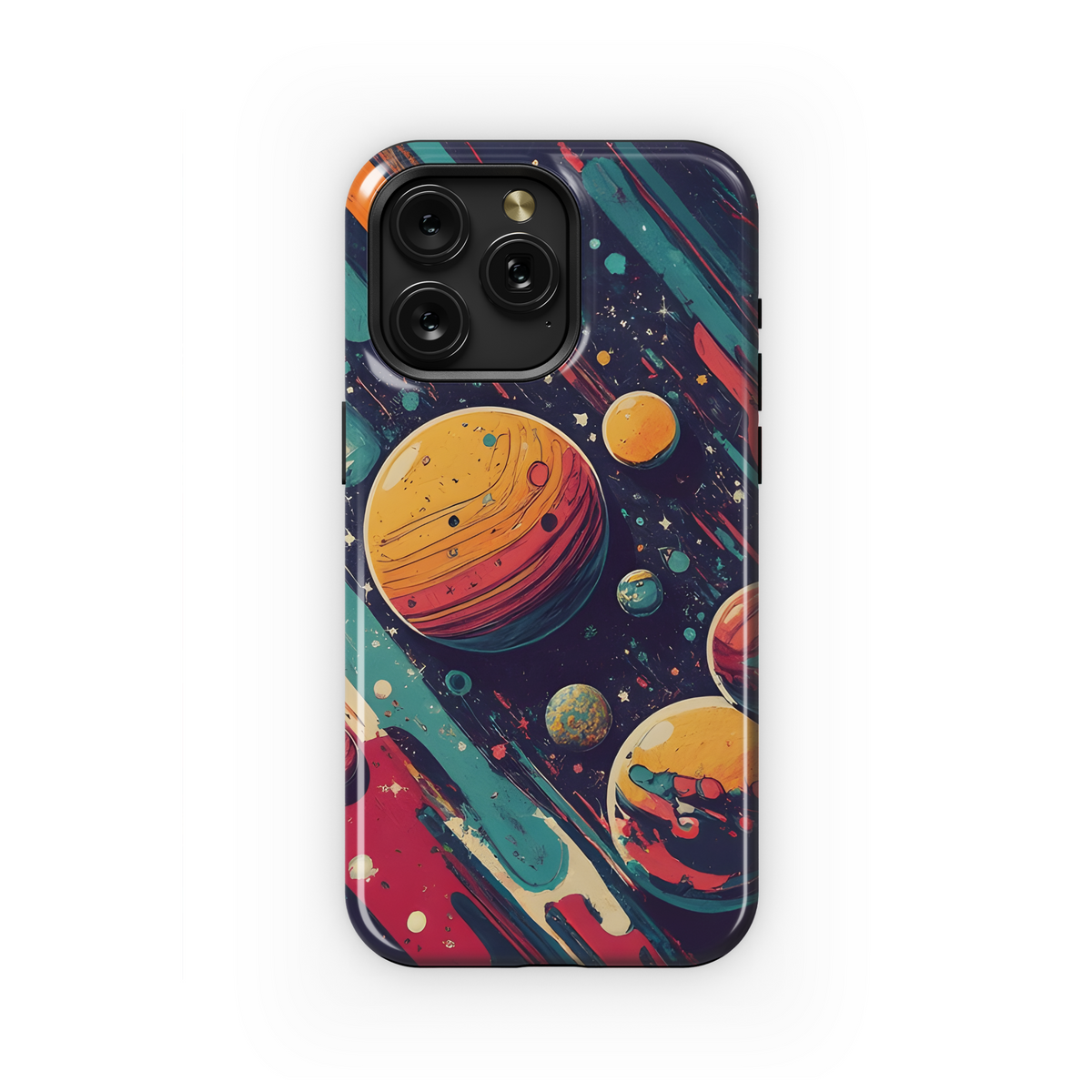 Cosmic Pop : Planets, , and Stars Phone Case iPhone Samsung Cover Pixel 3483 - Image 1