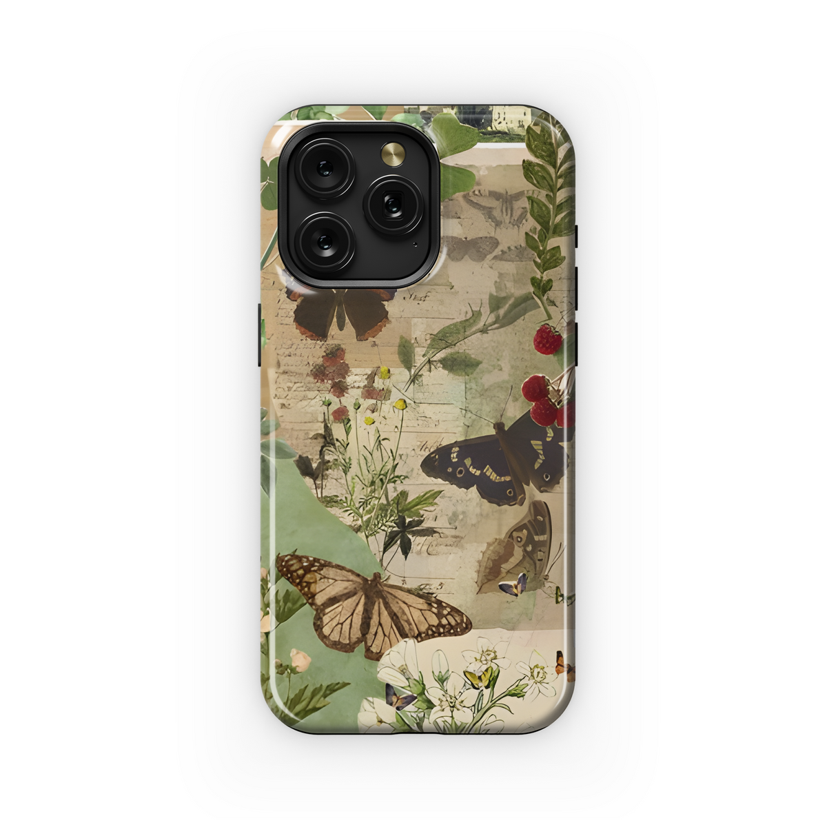 Cottagecore Nature Scrapbook Phone Case iPhone Samsung Cover Pixel 1860 - Image 1