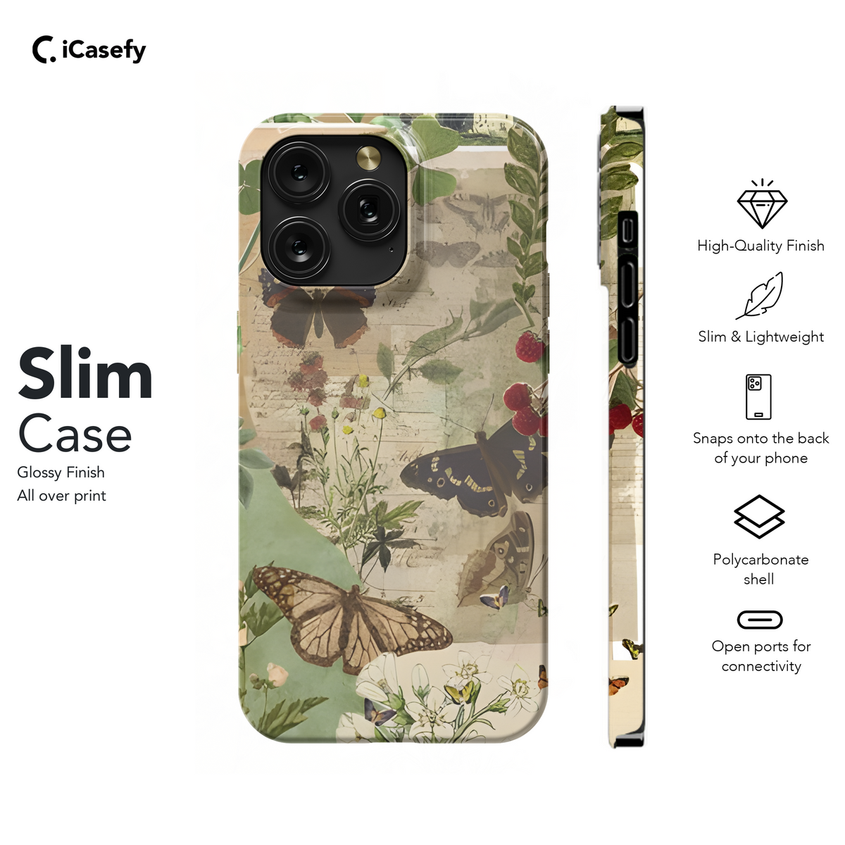 Cottagecore Nature Scrapbook Phone Case iPhone Samsung Cover Pixel 1860 - Image 7