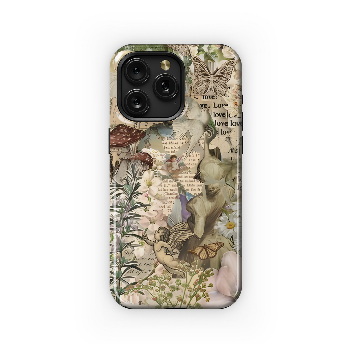 Cottagecore Nature Scrapbook Phone Case iPhone Samsung Cover Pixel 1862 - Image 1