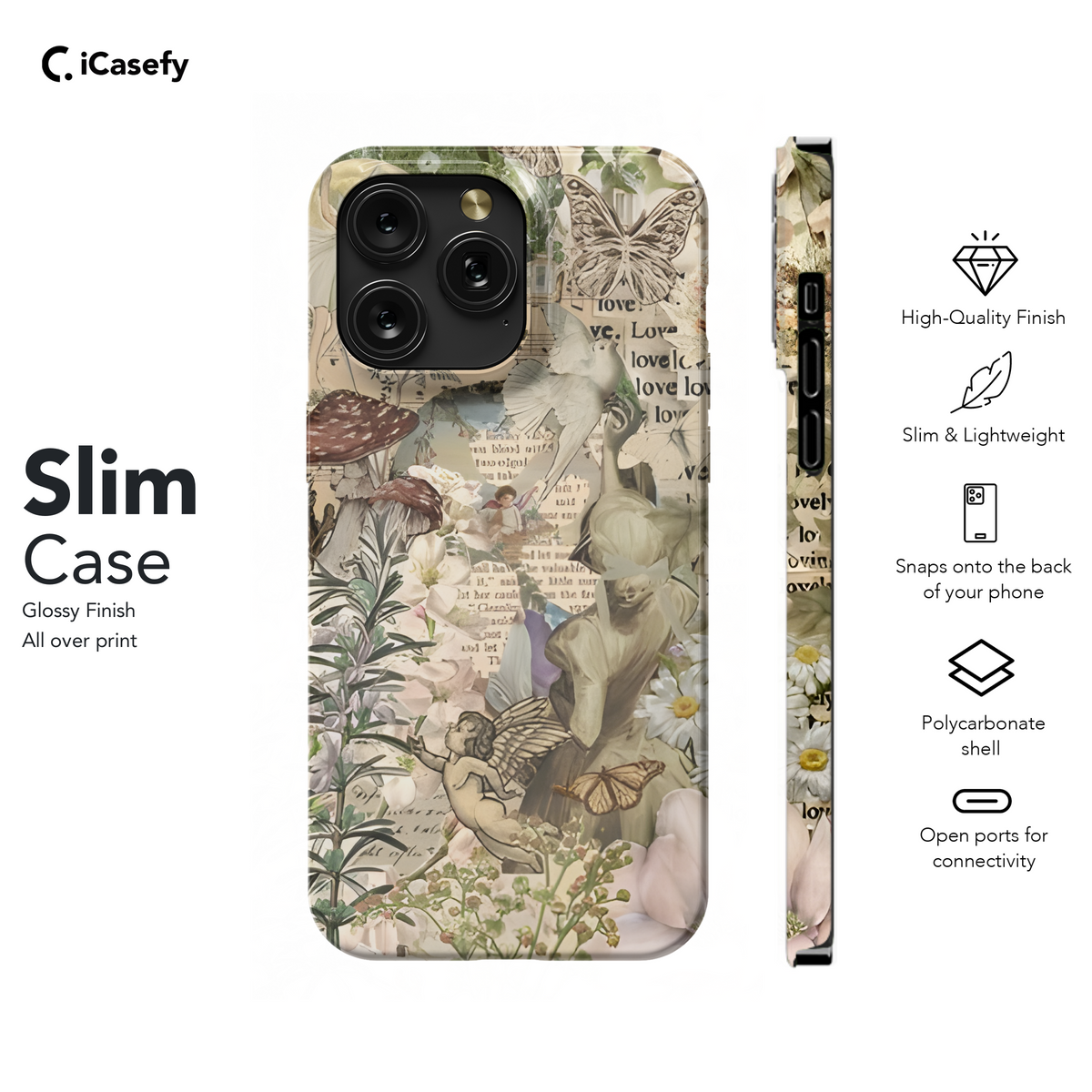 Cottagecore Nature Scrapbook Phone Case iPhone Samsung Cover Pixel 1862 - Image 7