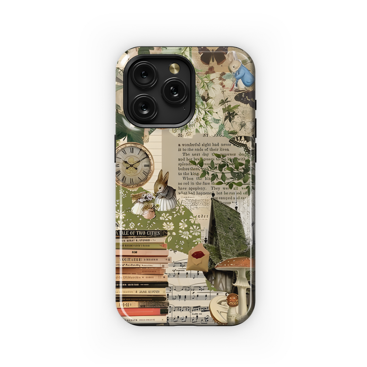 Cottagecore Nature Scrapbook Phone Case iPhone Samsung Cover Pixel 1865 - Image 1