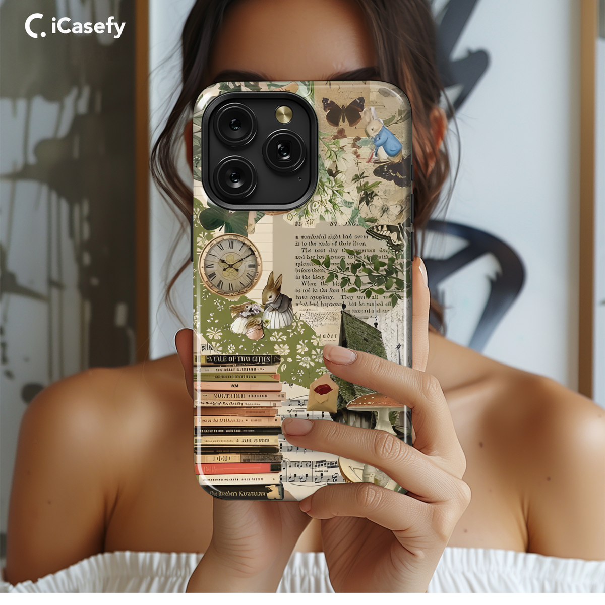 Cottagecore Nature Scrapbook Phone Case iPhone Samsung Cover Pixel 1865 - Image 2