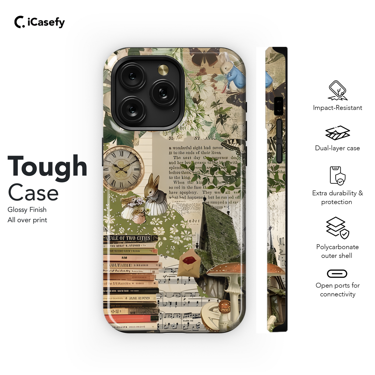 Cottagecore Nature Scrapbook Phone Case iPhone Samsung Cover Pixel 1865 - Image 6