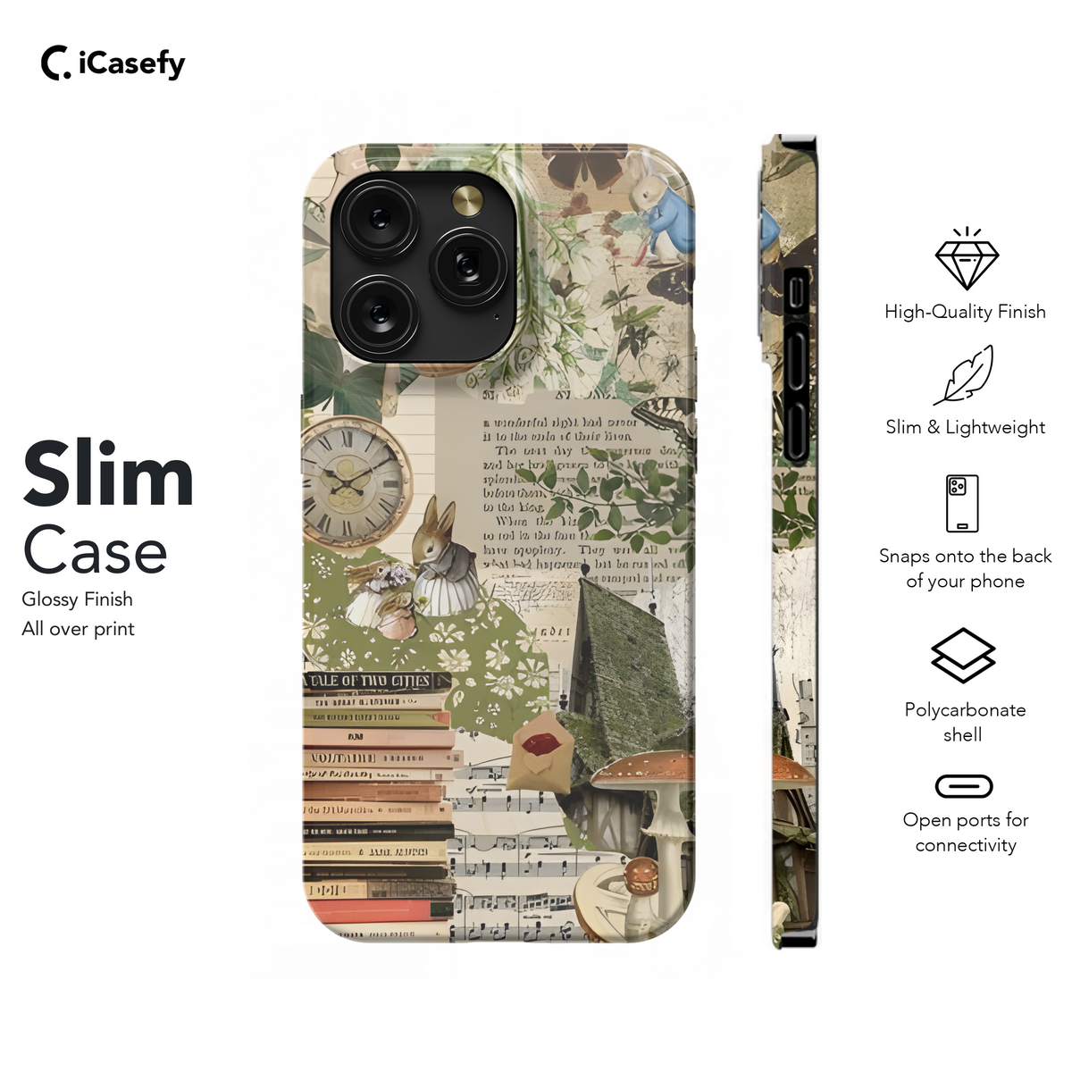 Cottagecore Nature Scrapbook Phone Case iPhone Samsung Cover Pixel 1865 - Image 7