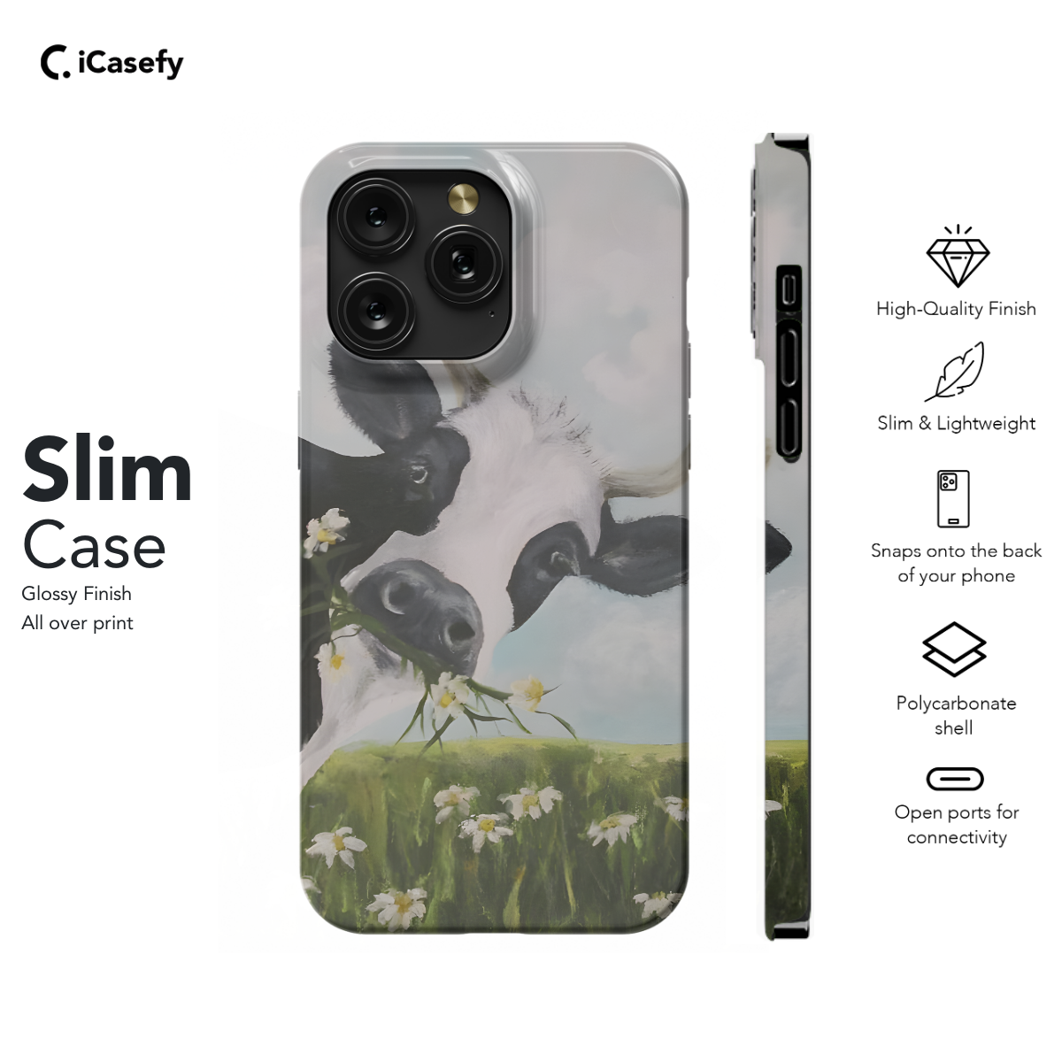 Cow Phone Case iPhone Samsung Pixel & More 505 - Image 6