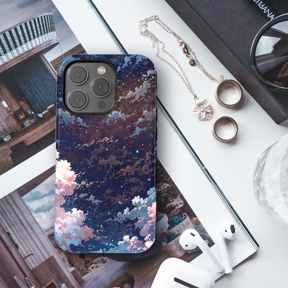 Crescent Moon Dreamscape
 Phone Case iPhone Samsung Cover Pixel 3993 - Image 3