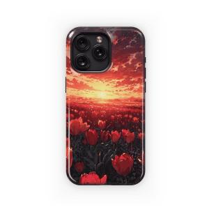 Crimson Sunset Tulips
 Phone Case iPhone Samsung Cover Pixel 4652 - Image 1