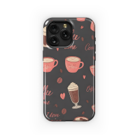 Cups shape line drawings Phone Case iPhone Samsung Cover Pixel 3424 - Image 1