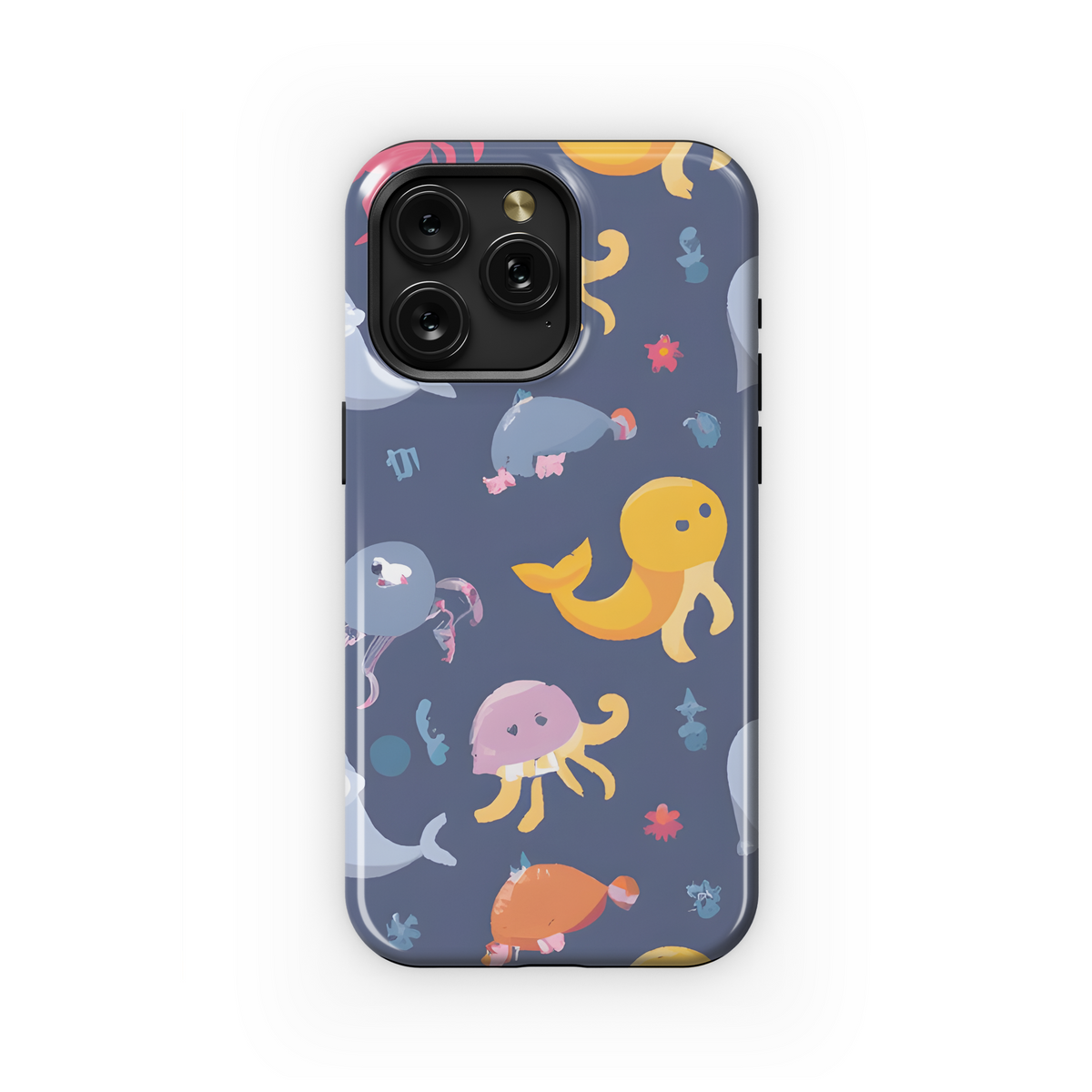 Cute Aerated Marine Animal Phone Case iPhone Samsung Cover Pixel 3100 - Image 1