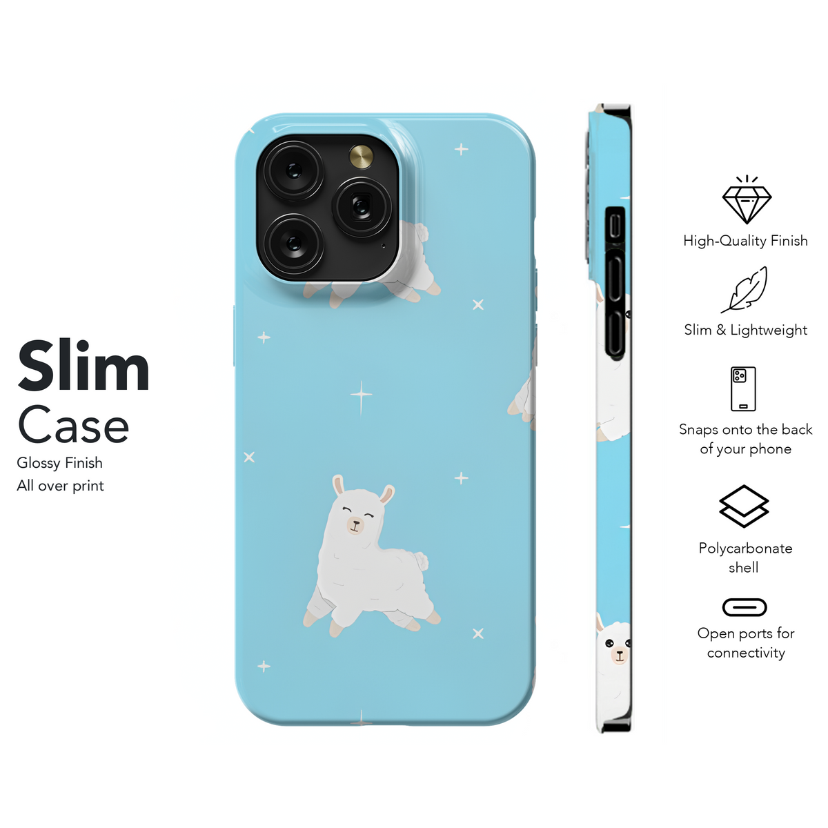 Cute Alpaca Phone Case iPhone Samsung Cover Pixel 3226 - Image 7