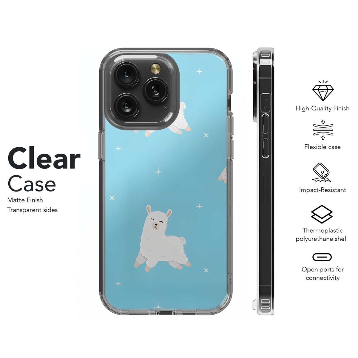 Cute Alpaca Phone Case iPhone Samsung Cover Pixel 3226 - Image 8