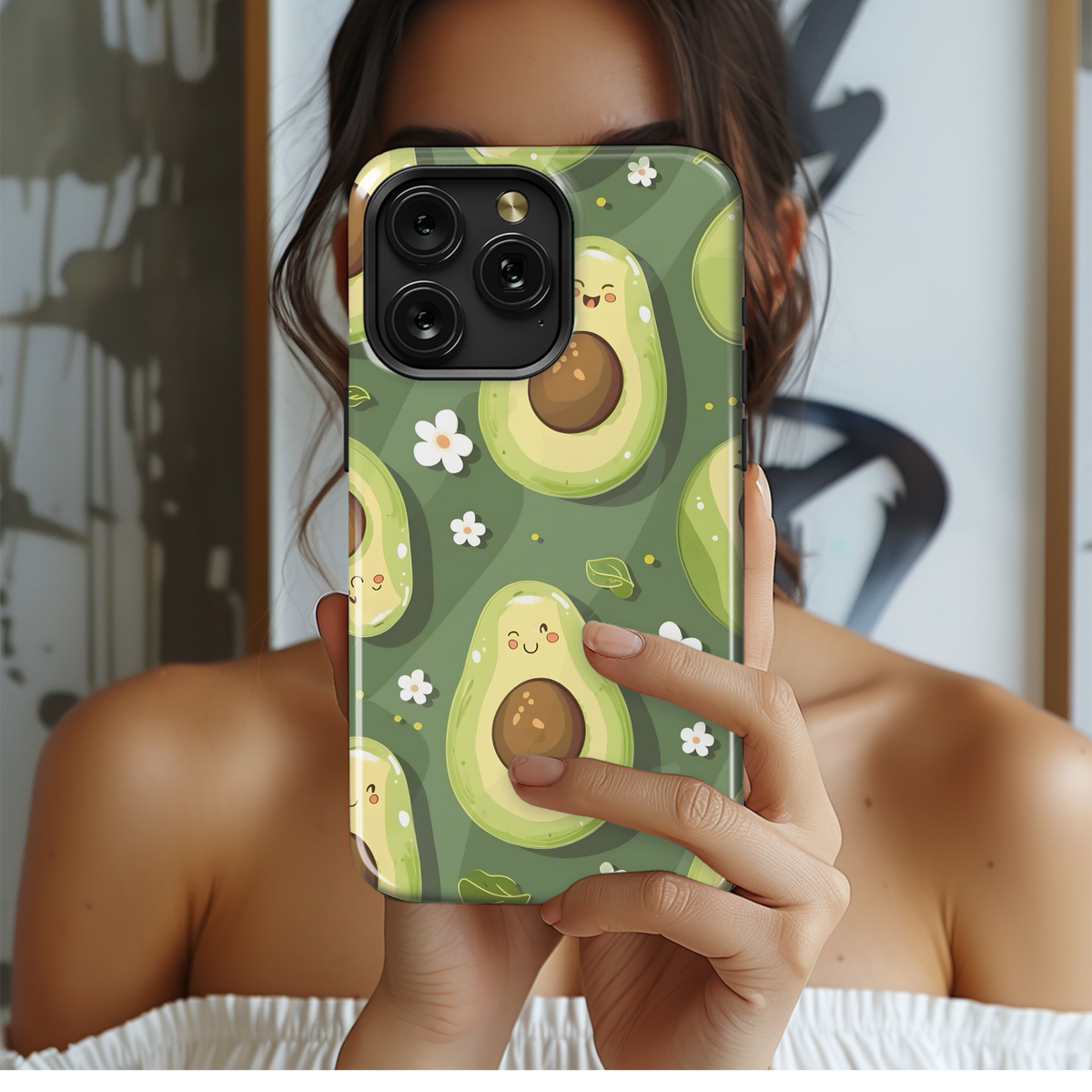 Cute Avocado Pattern
 Phone Case iPhone Samsung Cover Pixel 4214 - Image 2