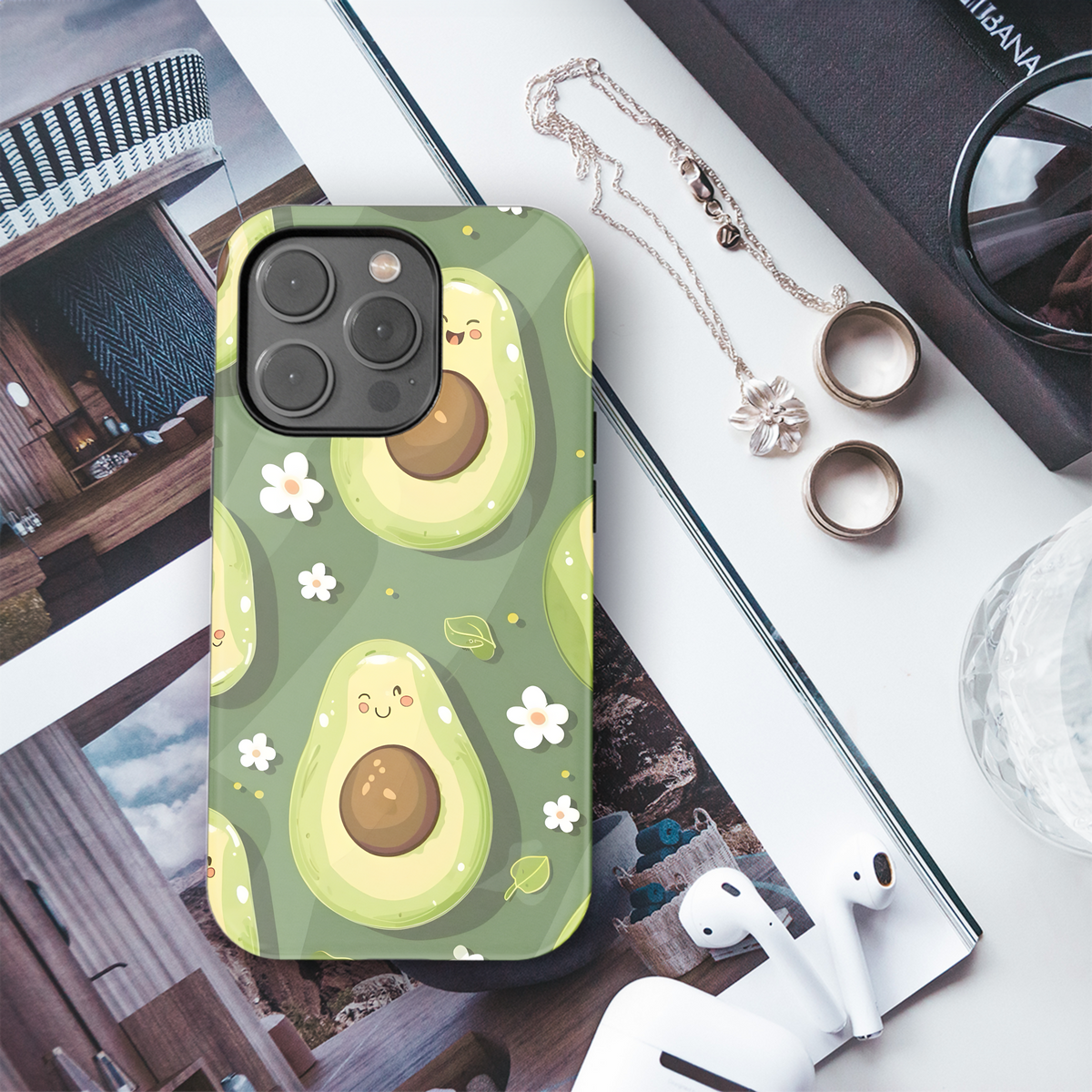 Cute Avocado Pattern
 Phone Case iPhone Samsung Cover Pixel 4214 - Image 3