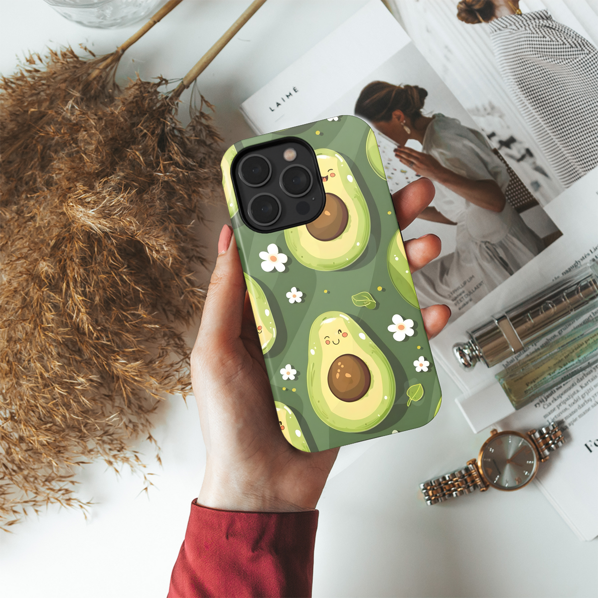 Cute Avocado Pattern
 Phone Case iPhone Samsung Cover Pixel 4214 - Image 4