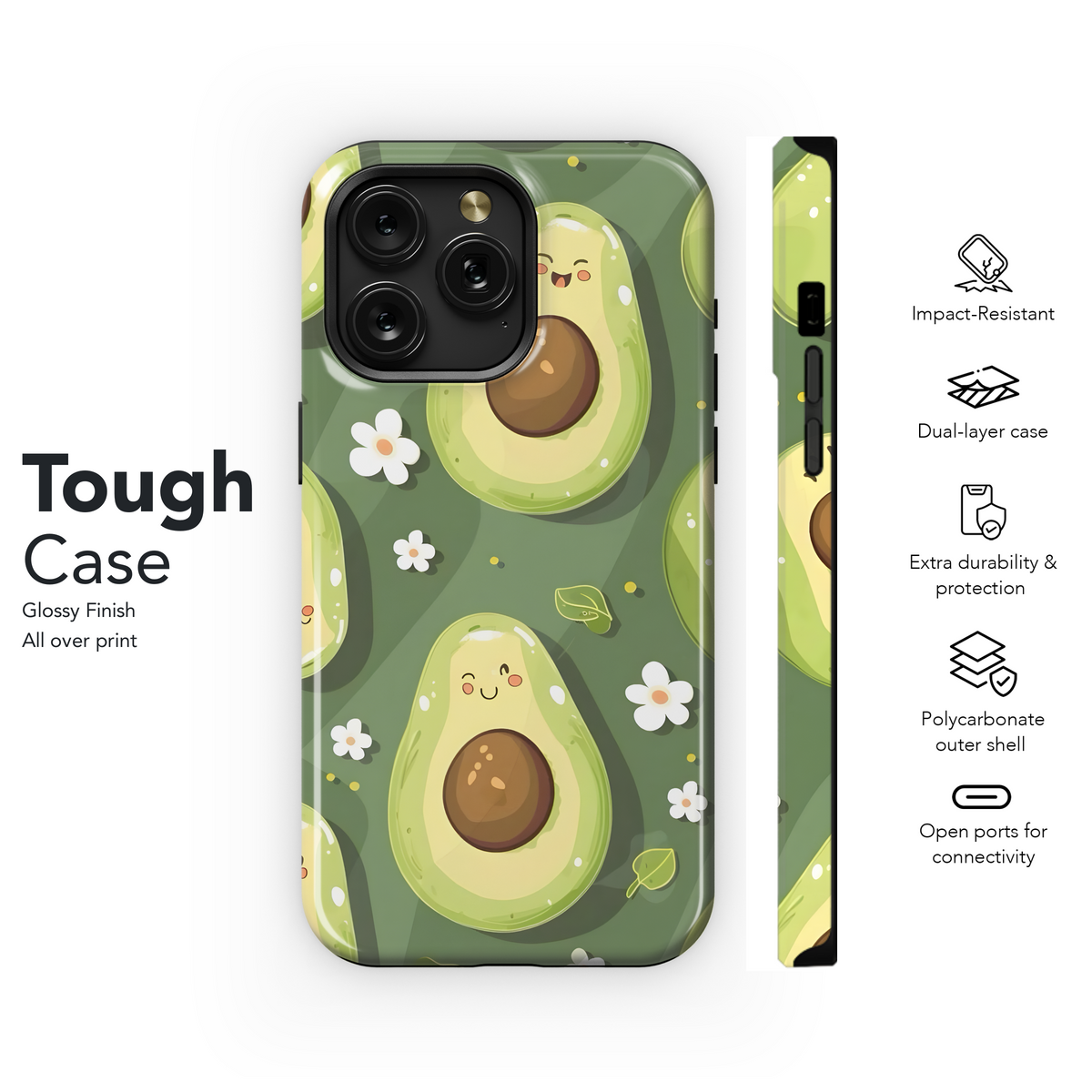 Cute Avocado Pattern
 Phone Case iPhone Samsung Cover Pixel 4214 - Image 6