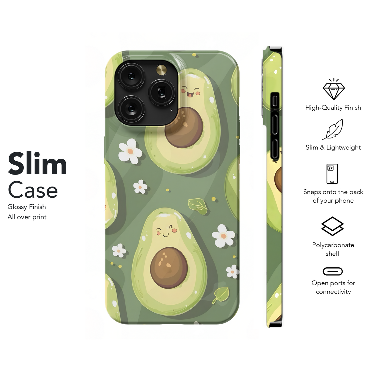 Cute Avocado Pattern
 Phone Case iPhone Samsung Cover Pixel 4214 - Image 7