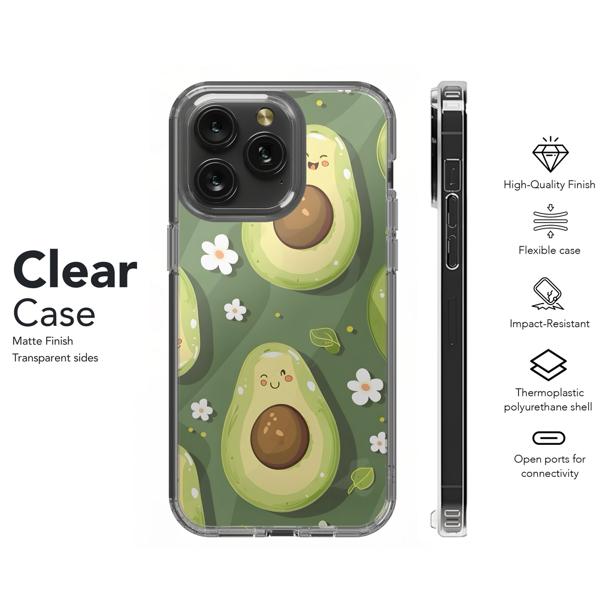 Cute Avocado Pattern
 Phone Case iPhone Samsung Cover Pixel 4214 - Image 8