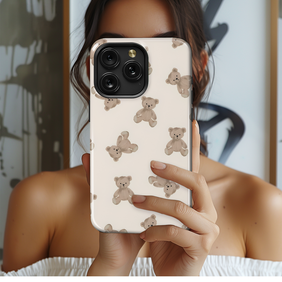 Cute Bear Pattern
 Phone Case iPhone Samsung Cover Pixel 4155 - Image 2