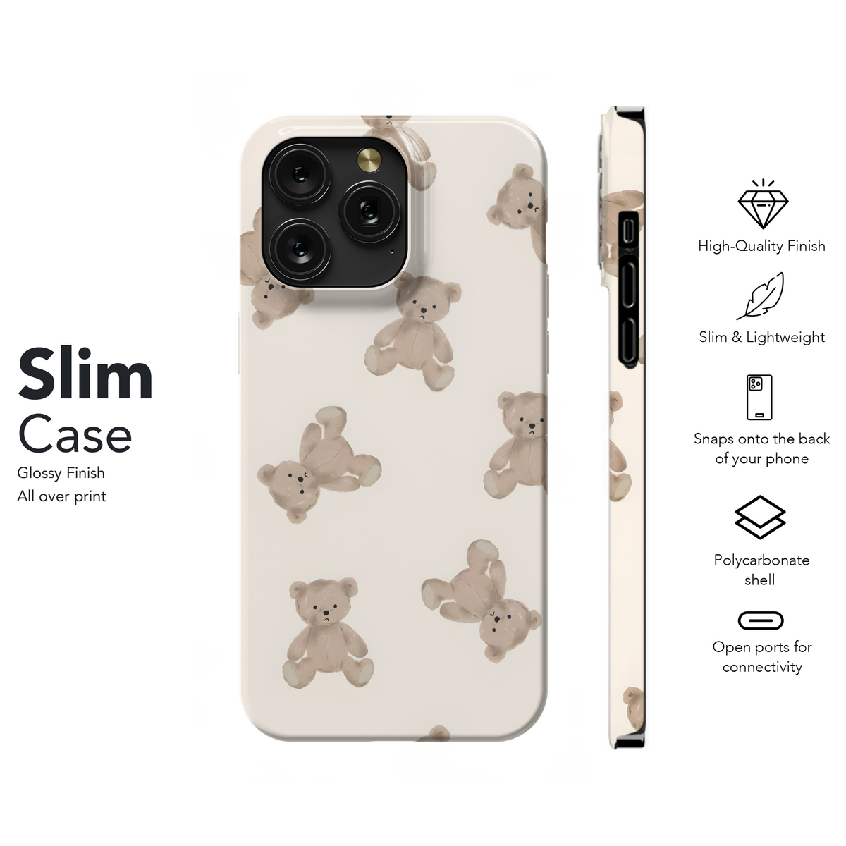 Cute Bear Pattern
 Phone Case iPhone Samsung Cover Pixel 4155 - Image 7