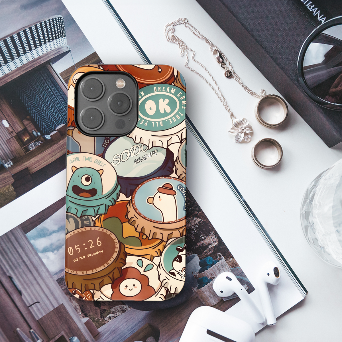 Cute Bottle Cap Designs
 Phone Case iPhone Samsung Cover Pixel 4261 - Image 3