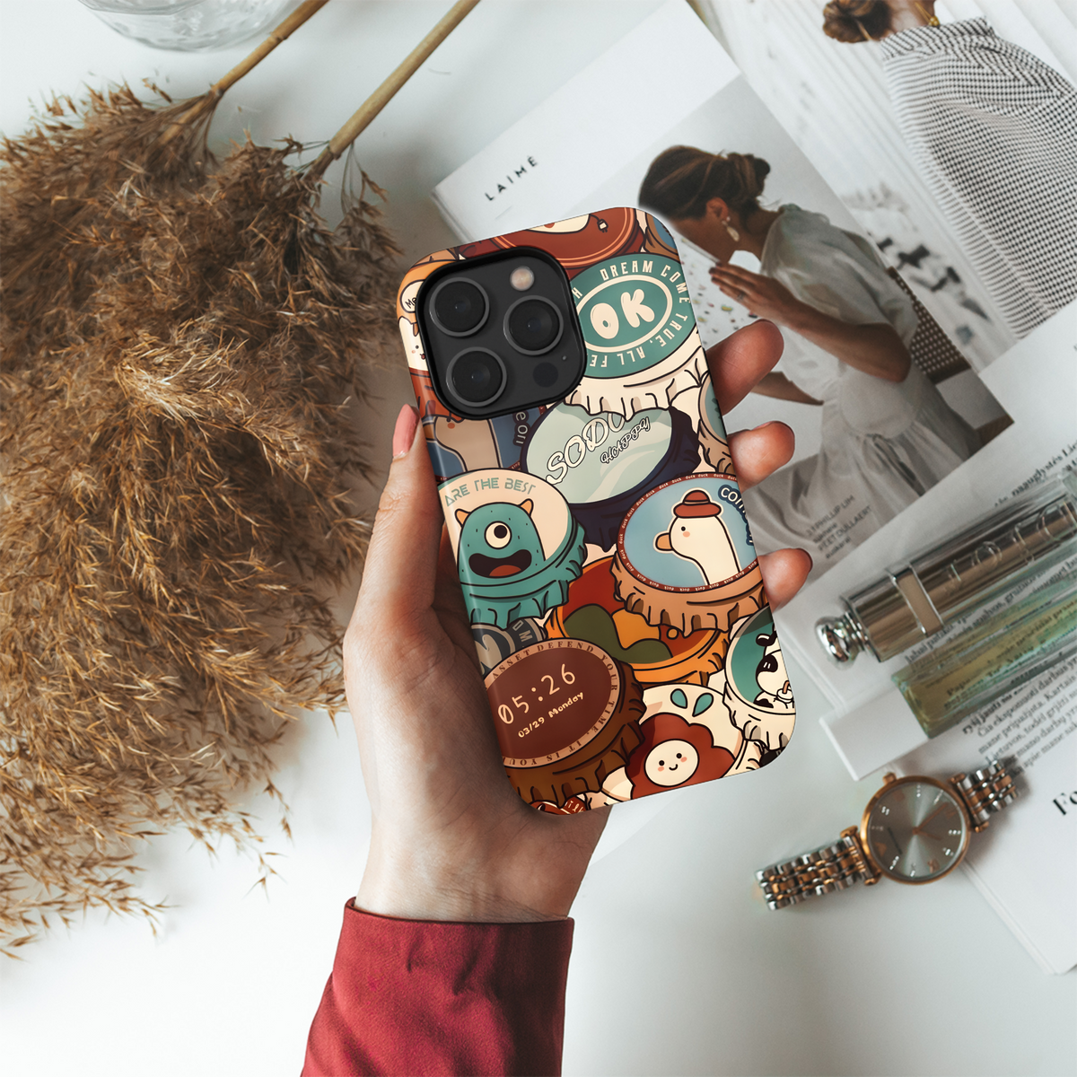 Cute Bottle Cap Designs
 Phone Case iPhone Samsung Cover Pixel 4261 - Image 4