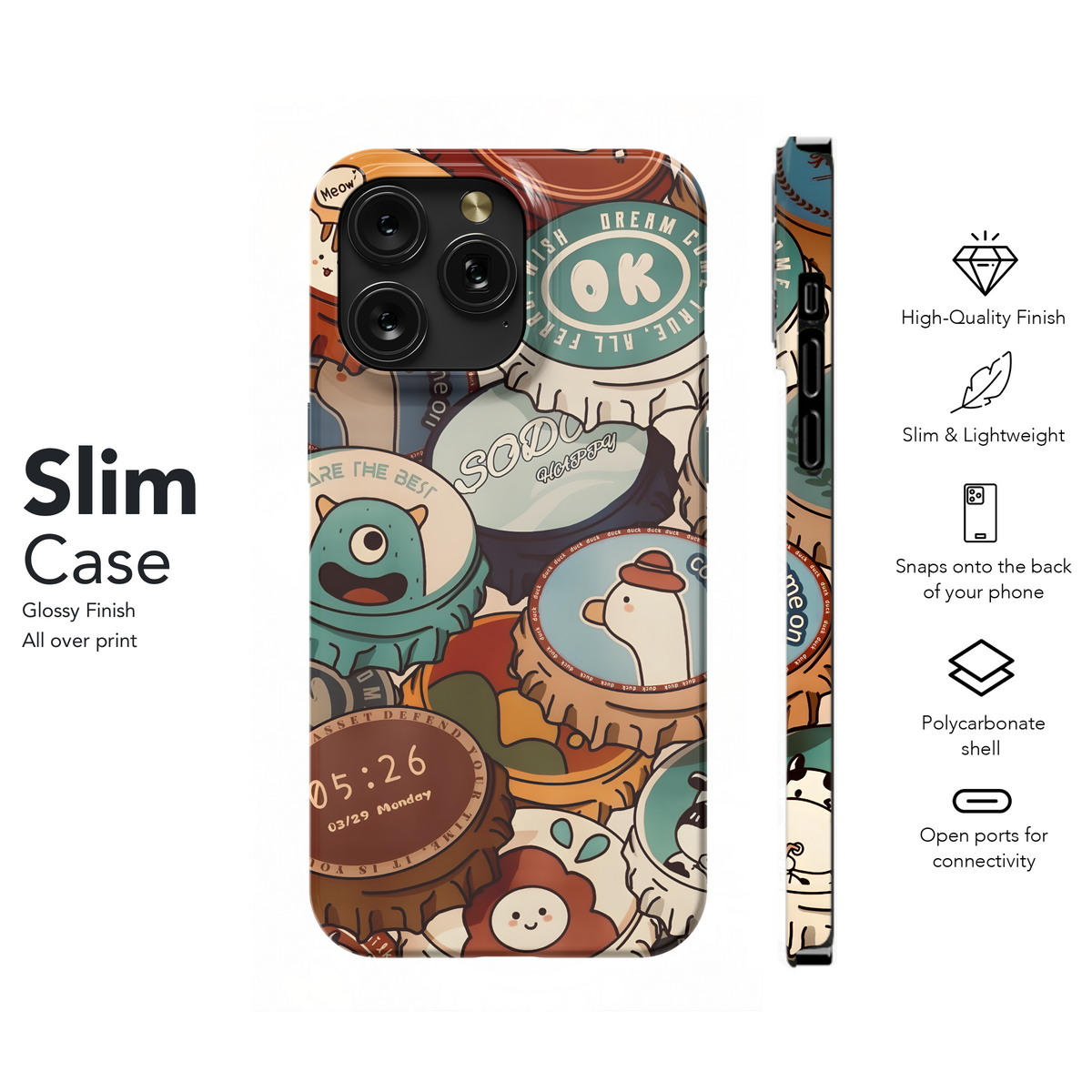 Cute Bottle Cap Designs
 Phone Case iPhone Samsung Cover Pixel 4261 - Image 7