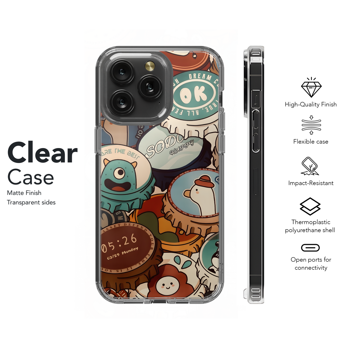 Cute Bottle Cap Designs
 Phone Case iPhone Samsung Cover Pixel 4261 - Image 8