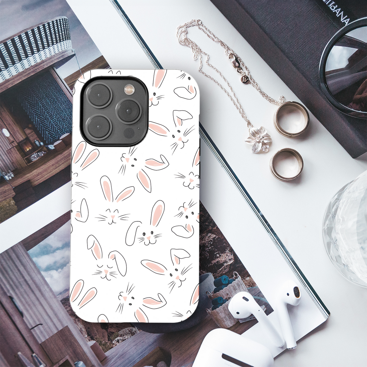 Cute Bunny Faces
 Phone Case iPhone Samsung Cover Pixel 3997 - Image 3