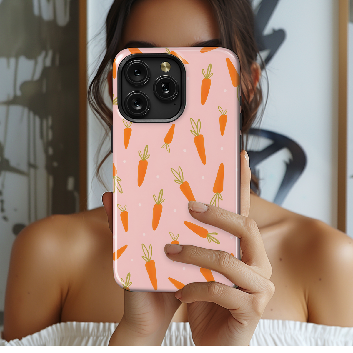 Cute Carrot Pattern
 Phone Case iPhone Samsung Cover Pixel 4257 - Image 2