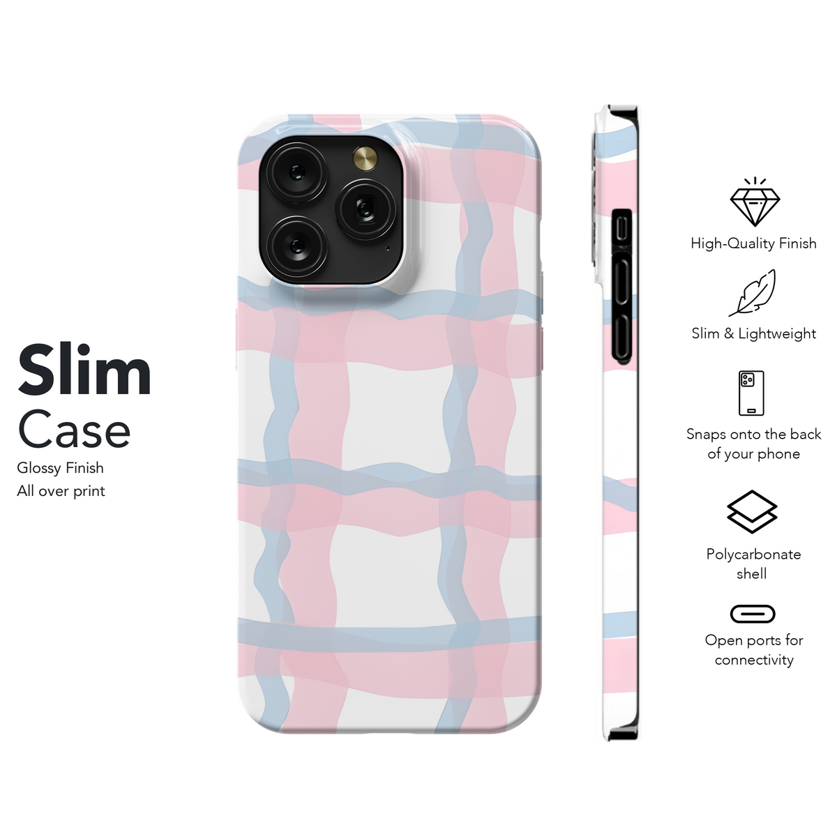 Cute Checkered Phone Case iPhone Samsung Cover Pixel 3499 - Image 7