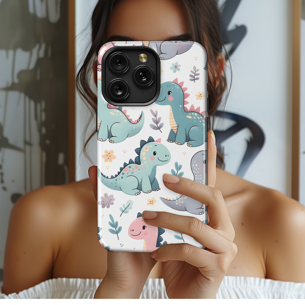 Cute Dinosaur Phone Case iPhone Samsung Cover Pixel 3288 - Image 2