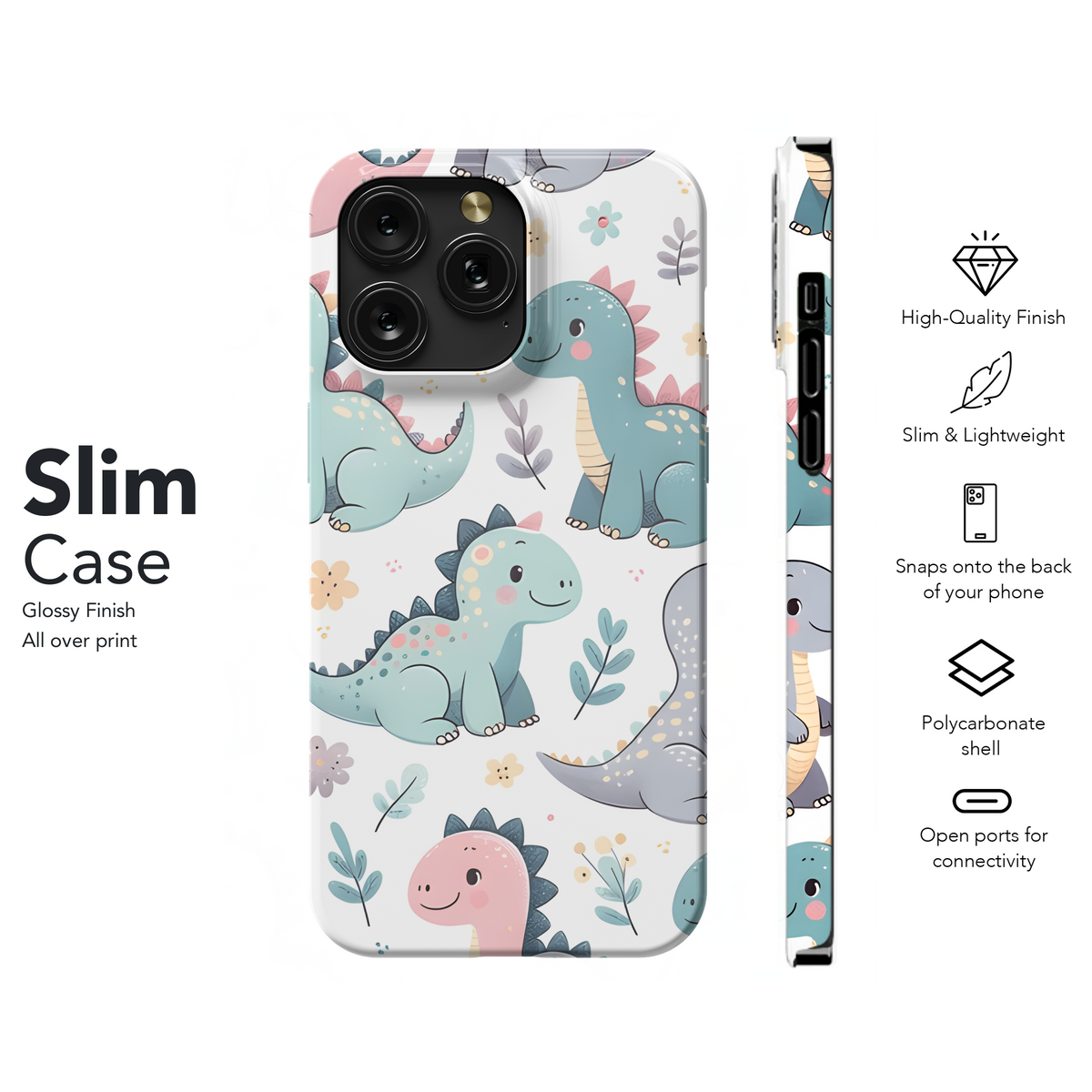 Cute Dinosaur Phone Case iPhone Samsung Cover Pixel 3288 - Image 7